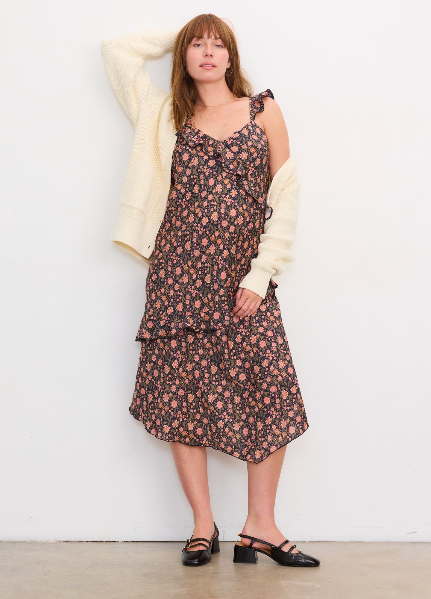 The Amelia Toile Bias Slip Dress