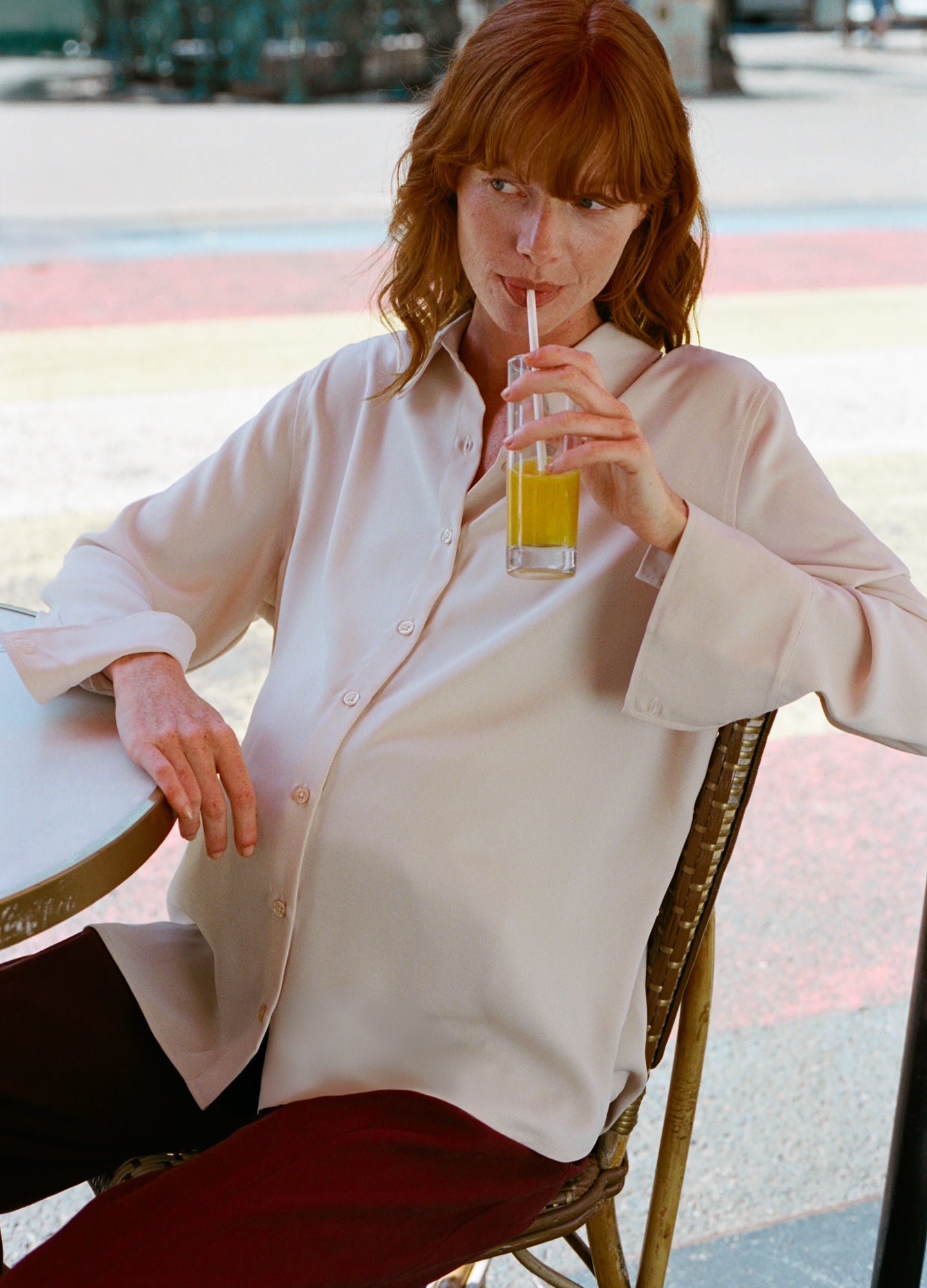 The Celeste Drapey Buttondown