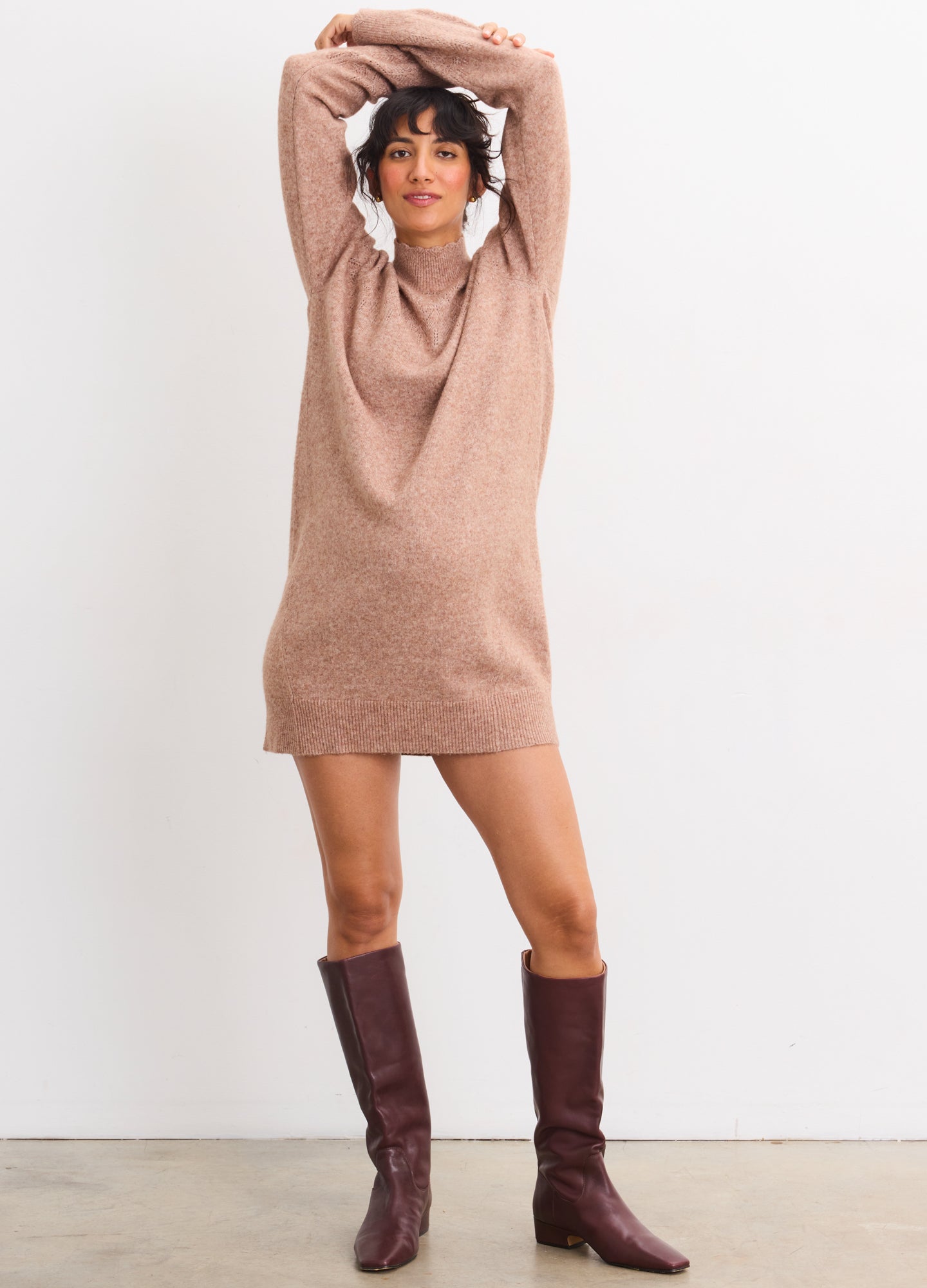 The Cozy Pointelle Poise Mini Dress