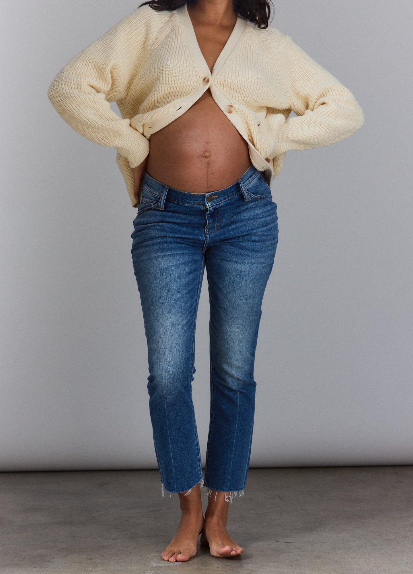 The Crop Maternity Jean