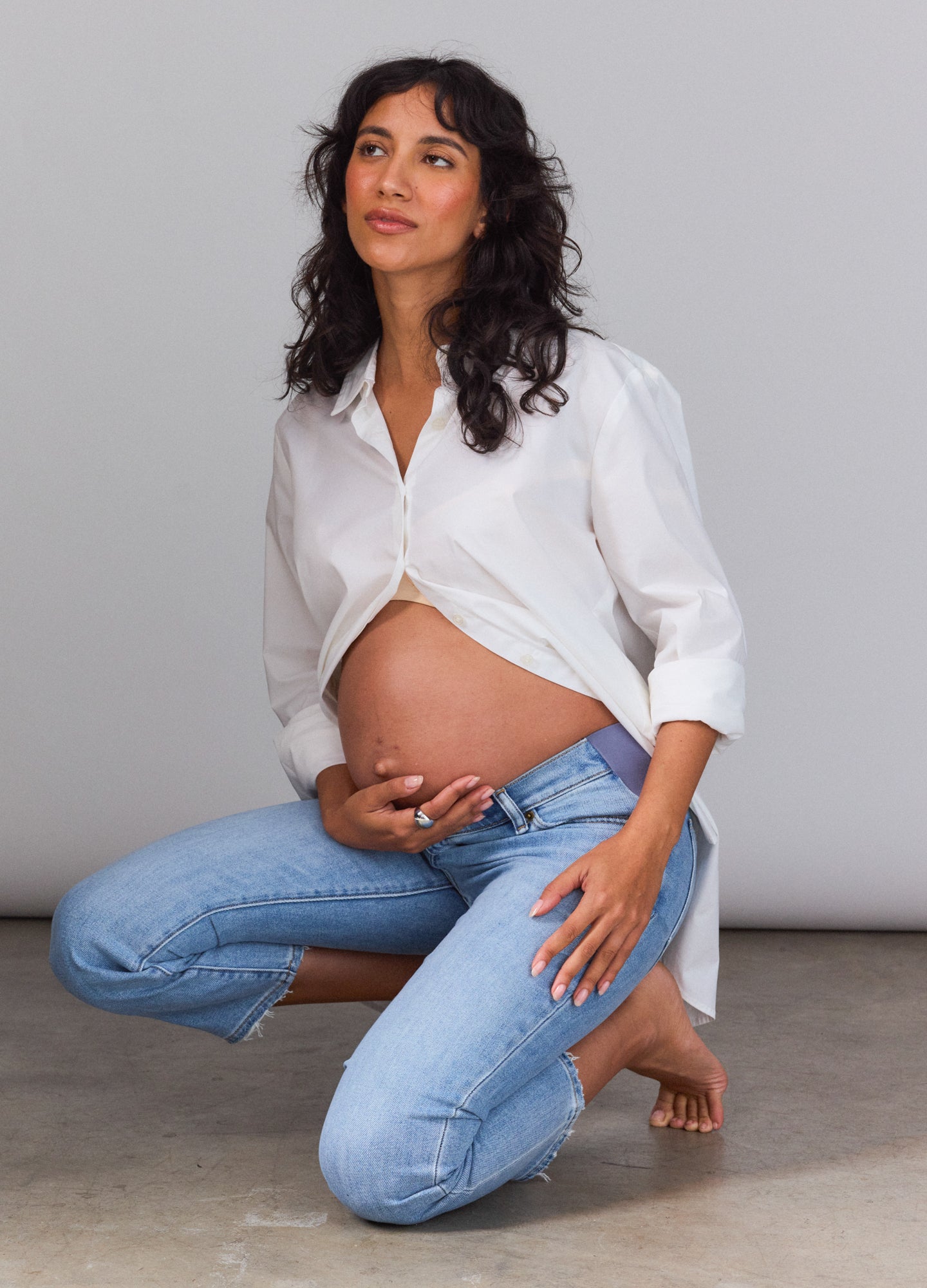 The Crop Maternity Jean