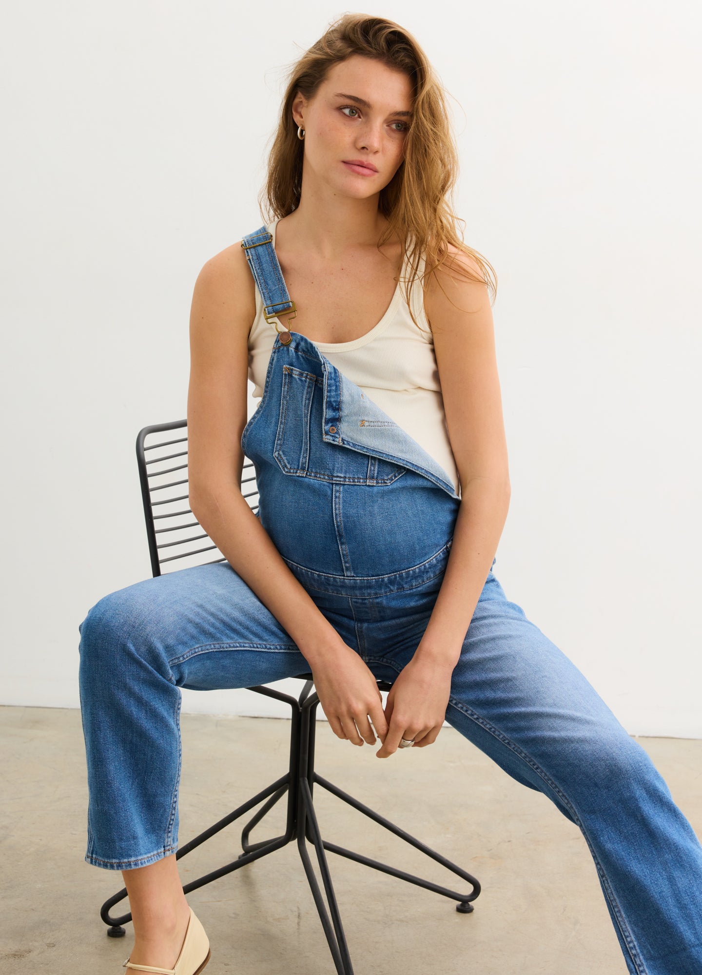 Stylish Denim Maternity Overall HATCH Collection