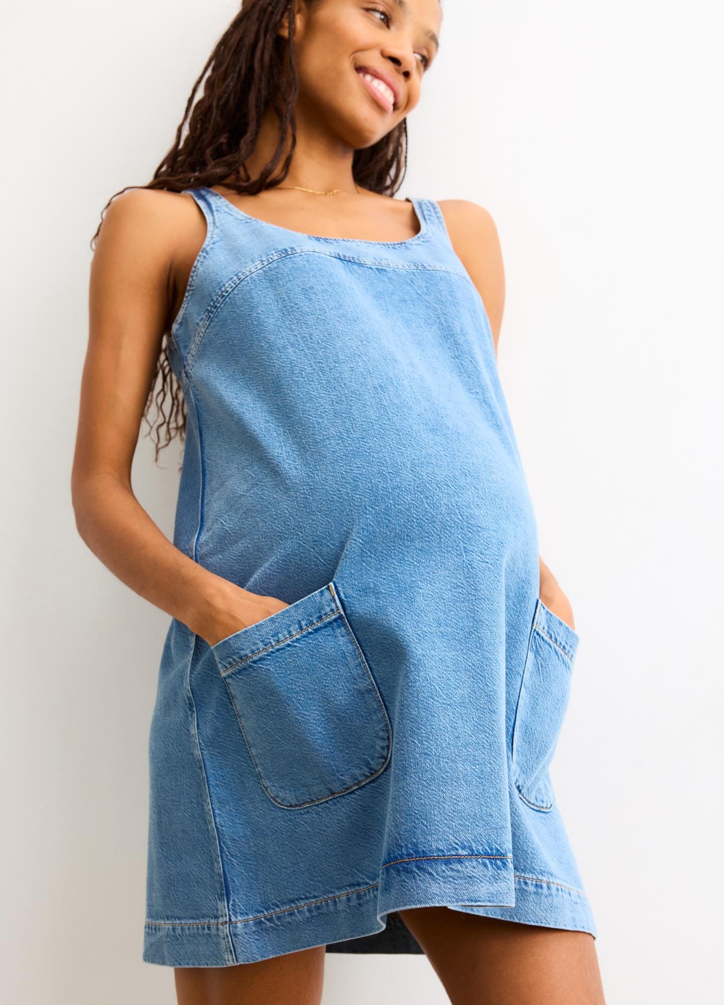 The Kiley Denim Mini Dress The Kiley Denim Mini Dress