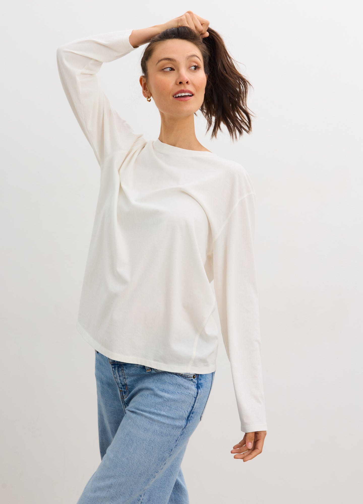 The Washed Cotton Long Sleeve Tshirt