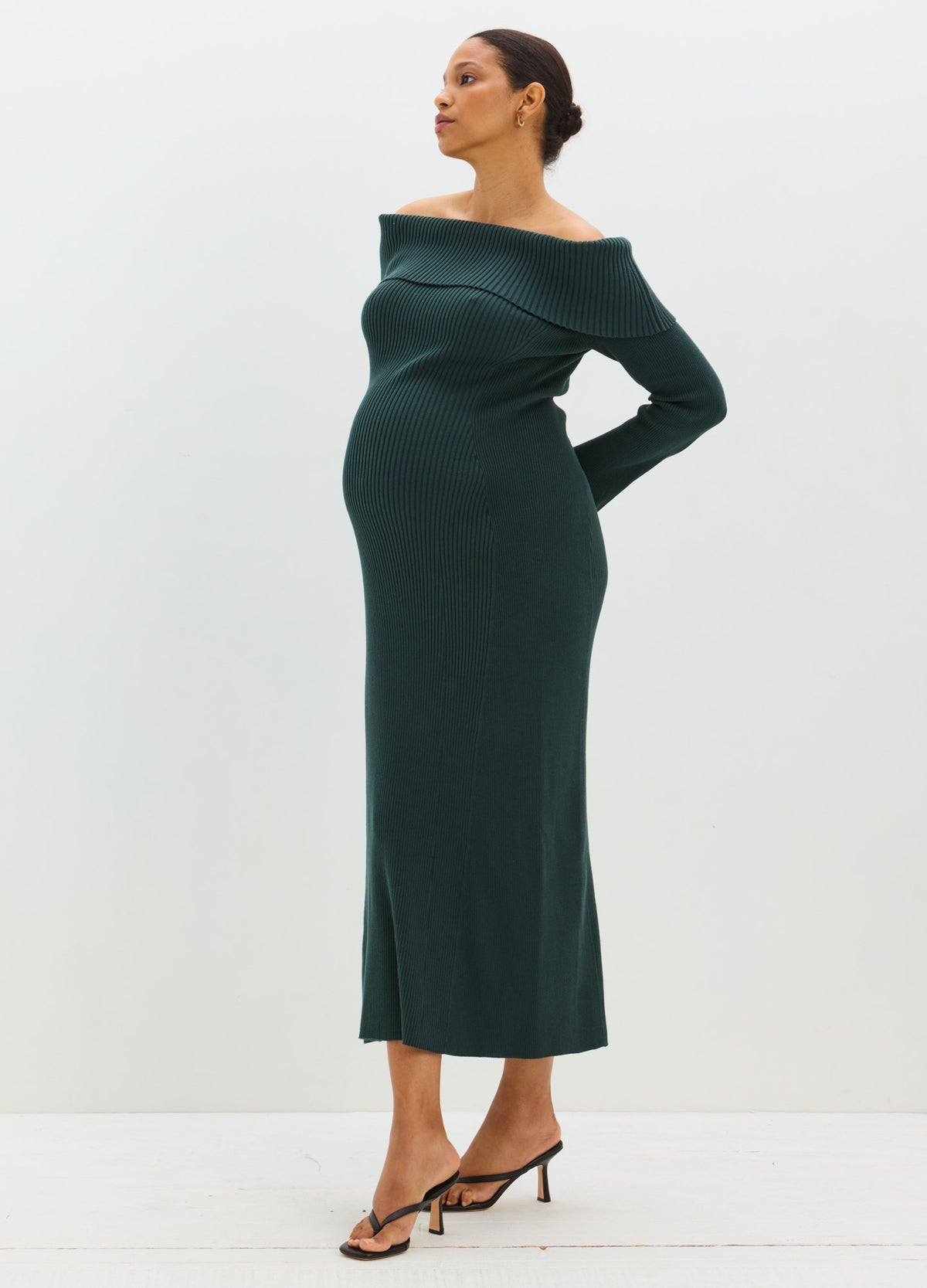 The Off The Shoulder Sweater Dress