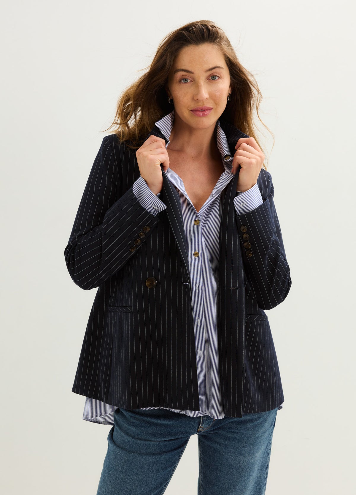 The Pinstripe Blazer