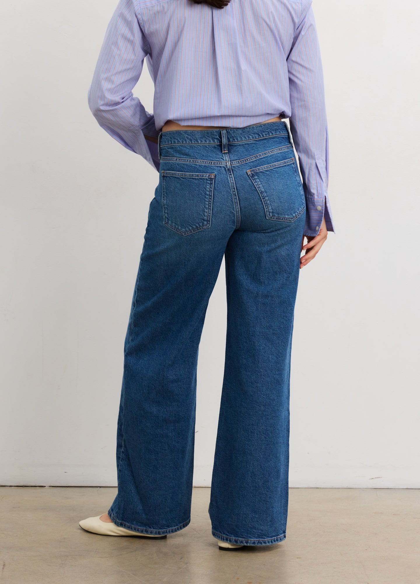 The Relaxed Wide Leg Maternity Jean