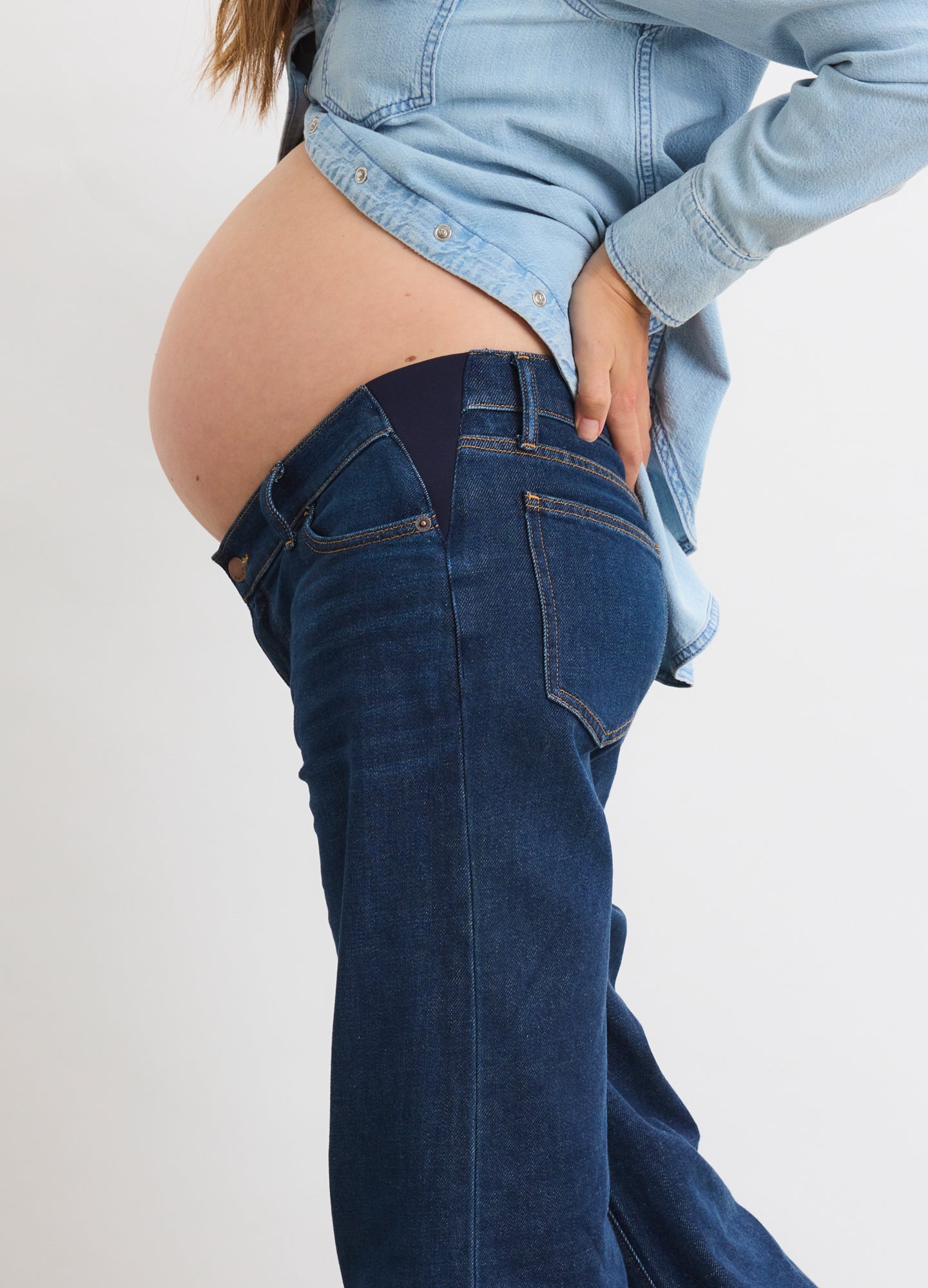 The Relaxed Wide Leg Maternity Jean