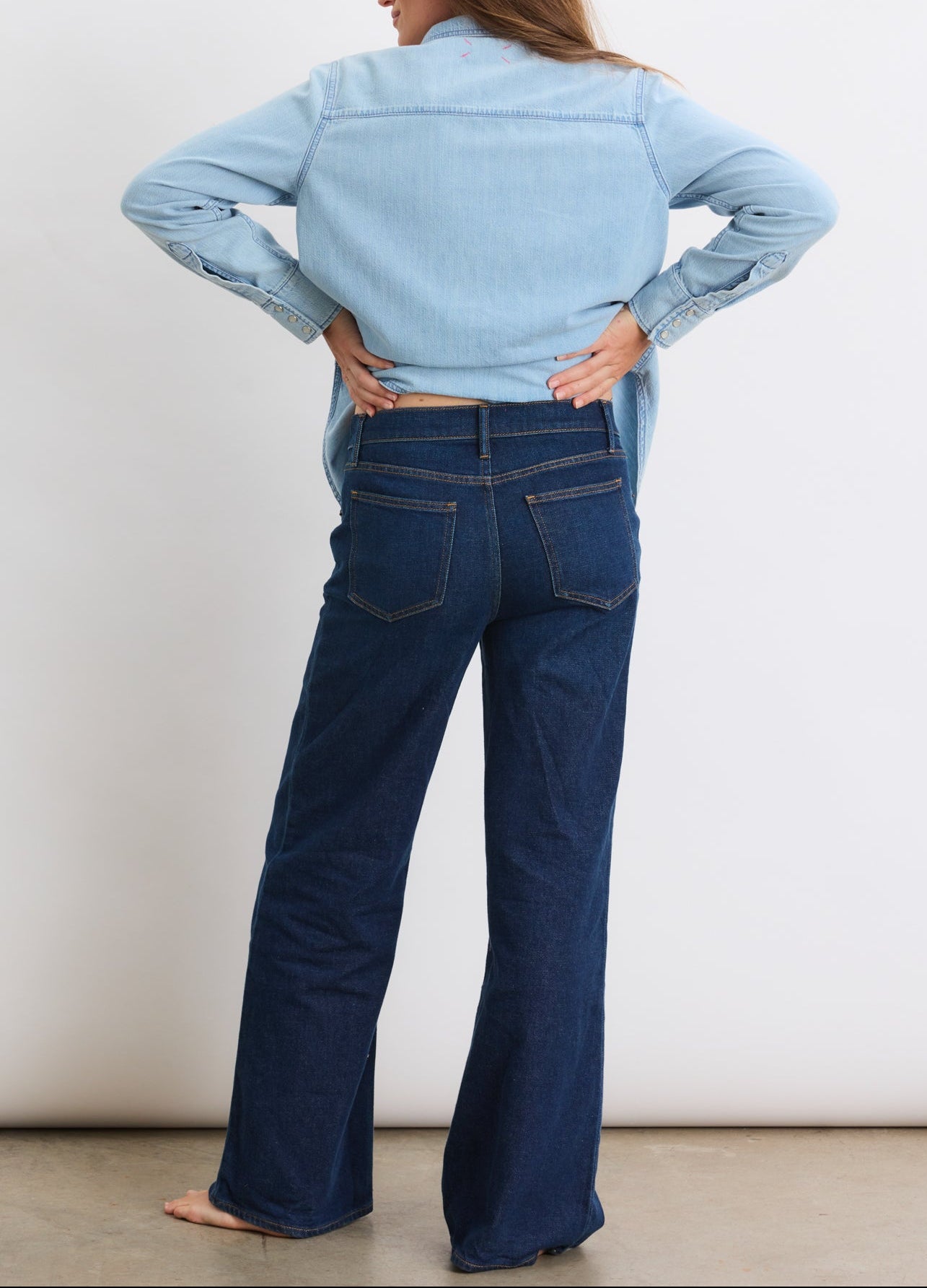 The Relaxed Wide Leg Maternity Jean