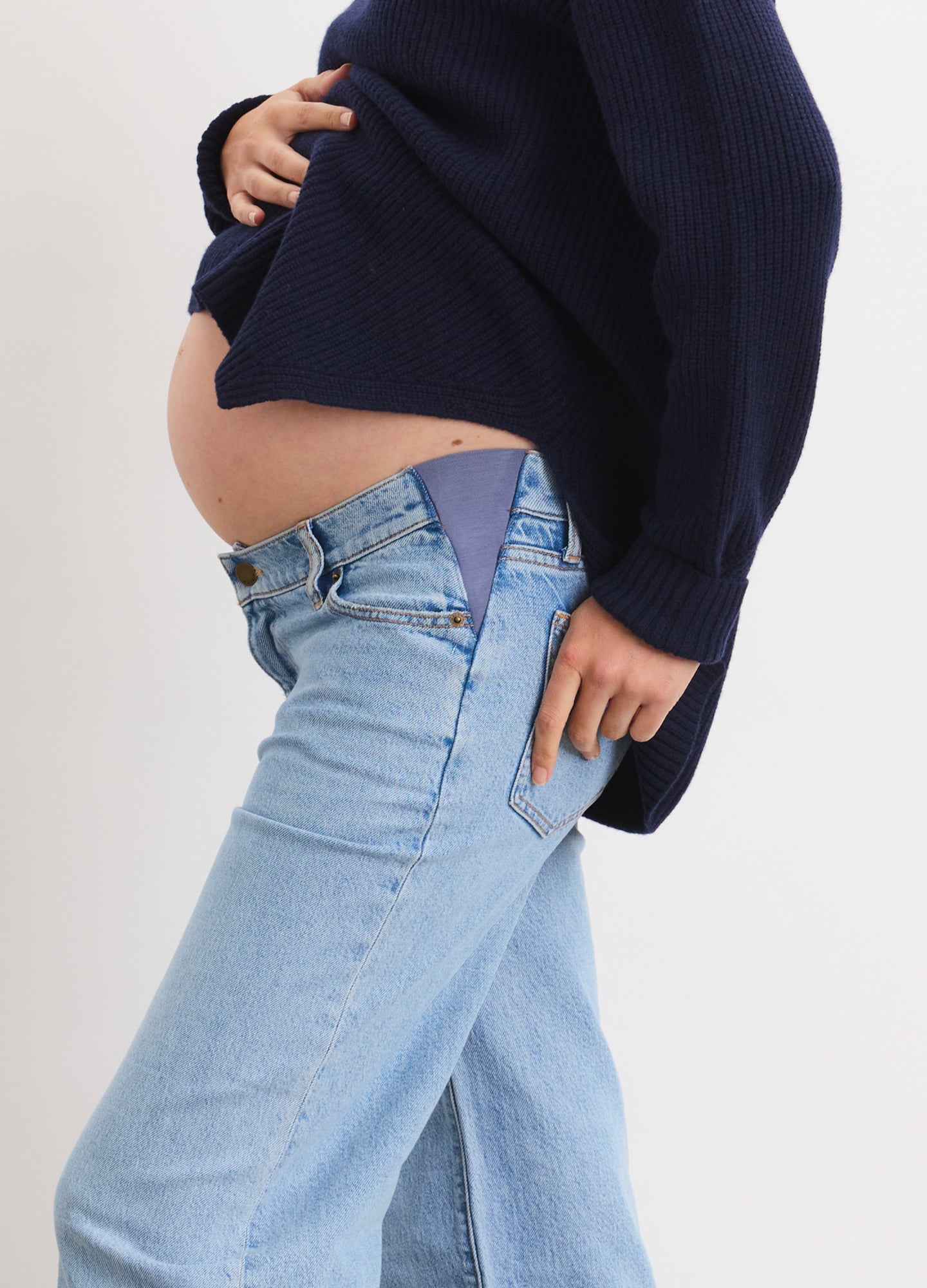 The Relaxed Wide Leg Maternity Jean