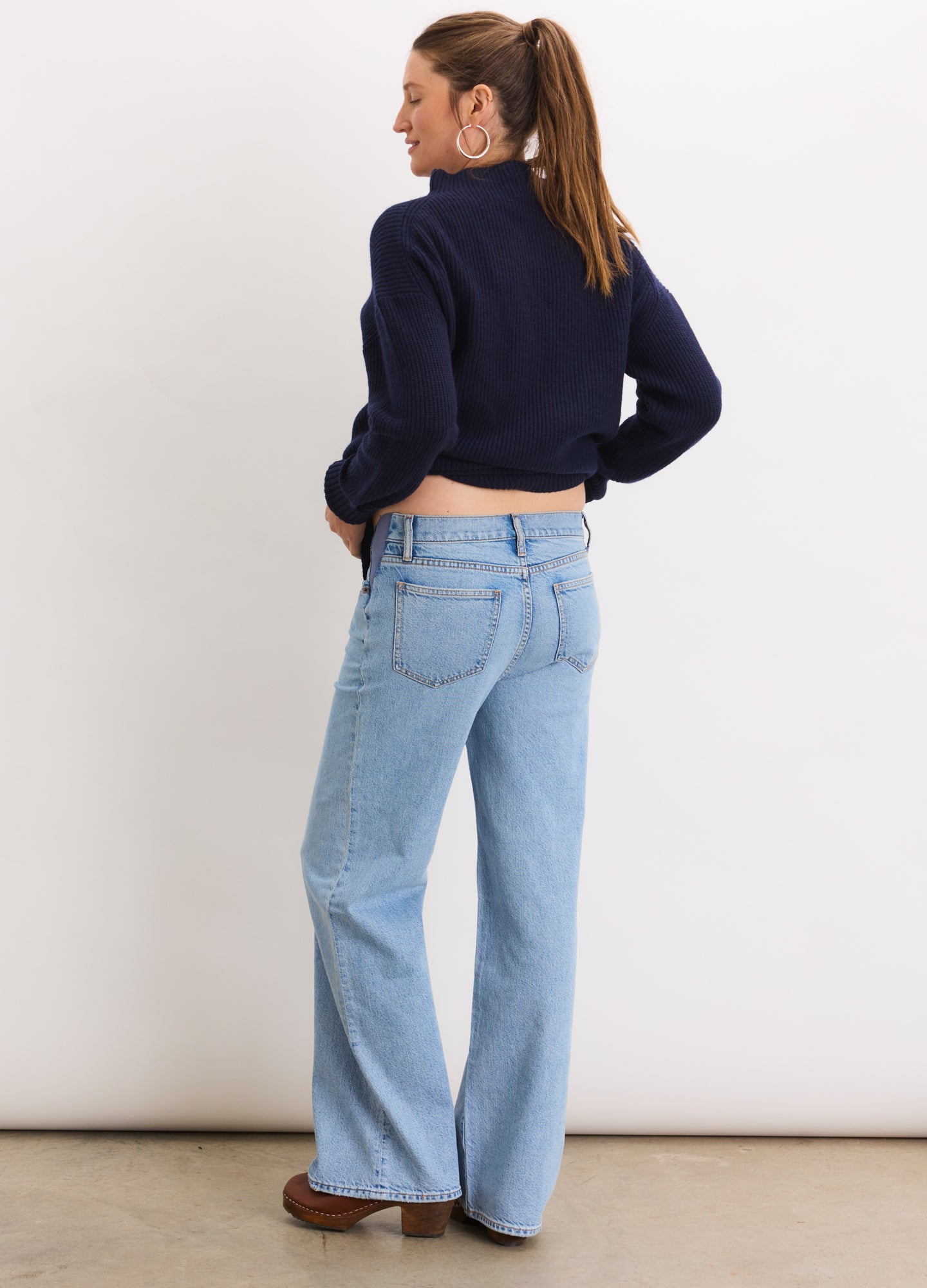The Relaxed Wide Leg Maternity Jean