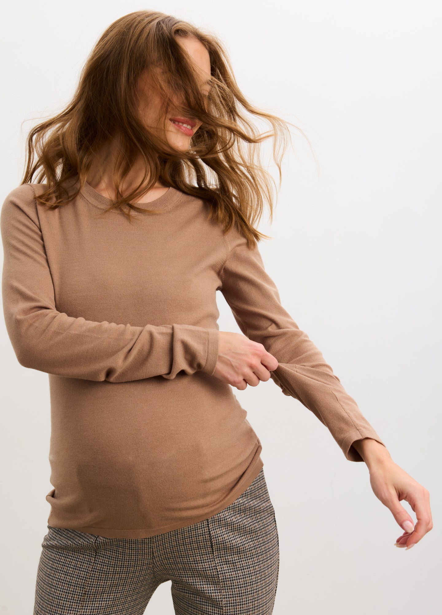 トップス sagenation HATCHI LONG SLEEVE KNIT The Softsculpt Knit Long Sleeve Tee Chic Maternity | HATCH Collection