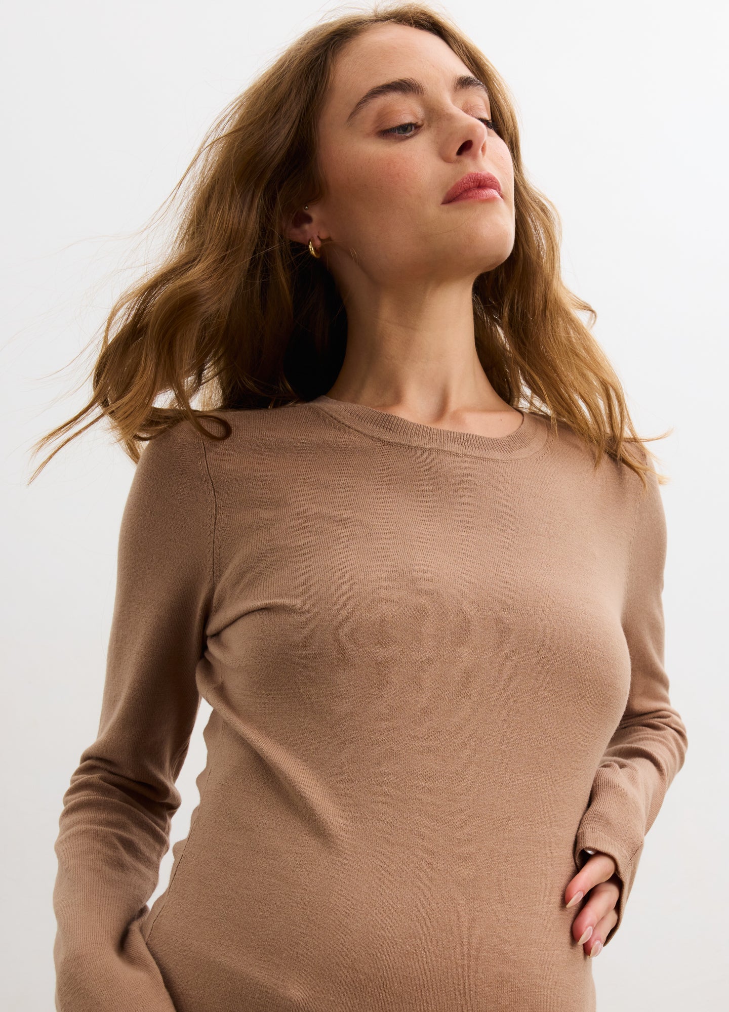 The Softsculpt Knit Long Sleeve Tee