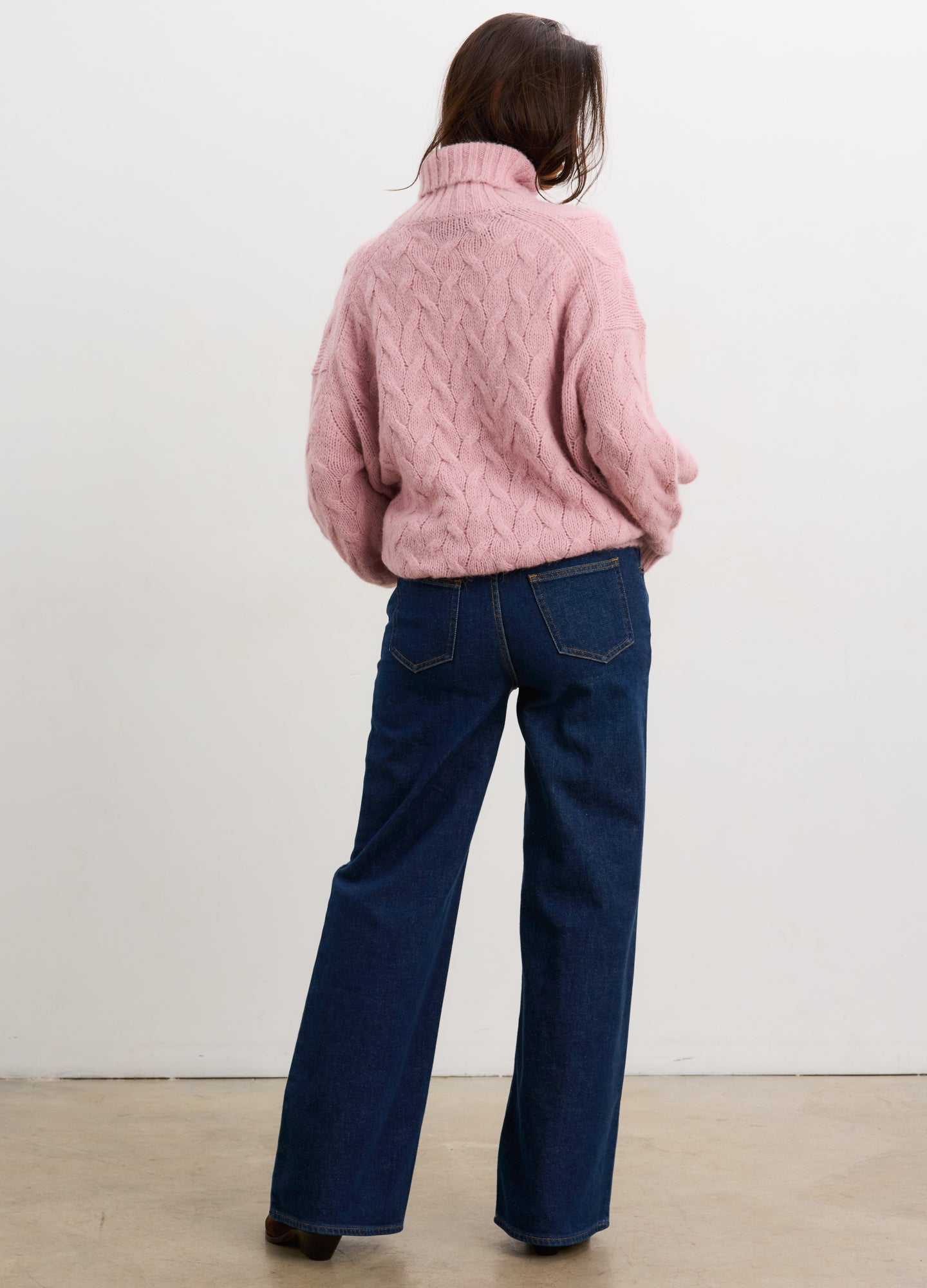 The Sophie Alpaca Cable Turtleneck