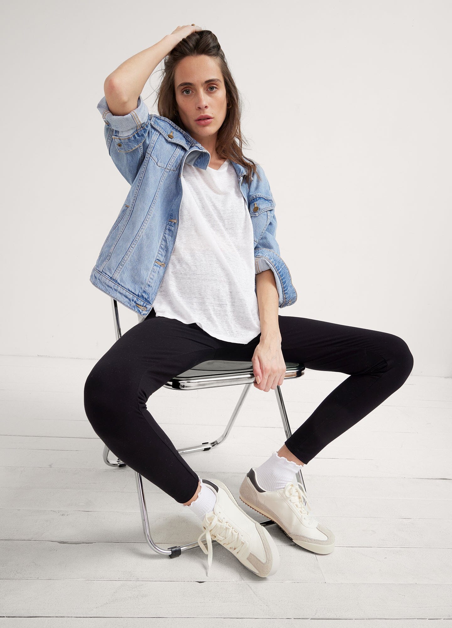 The Ultimate Before, During & After Legging - Black maternity leggings designed for pregnancy, nursing, and postpartum with a comfortable fit.