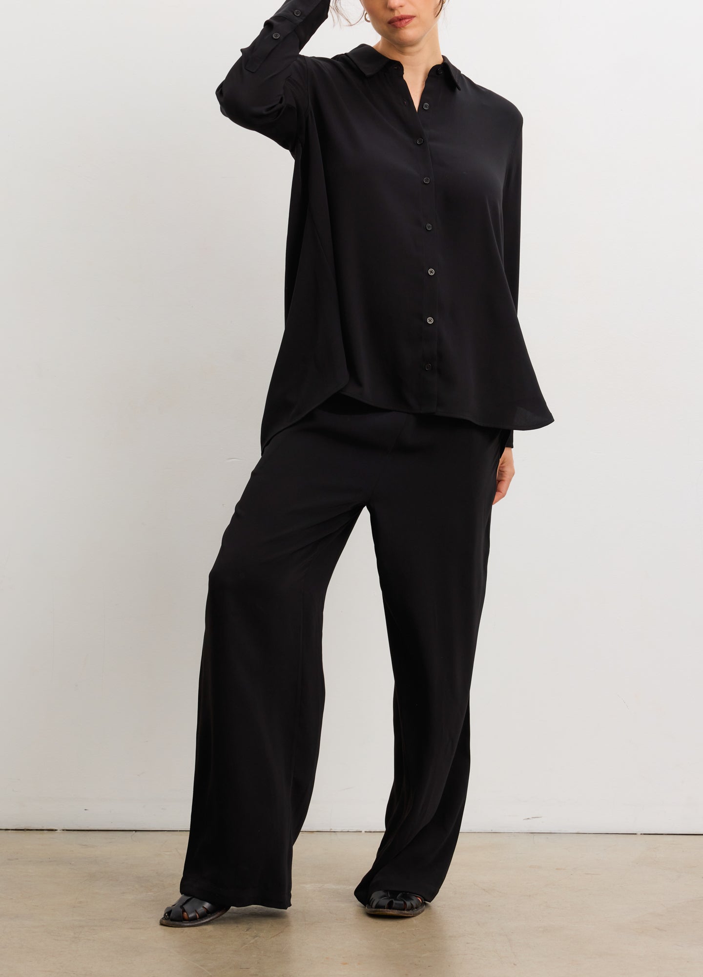アシーム　Belt salopette パンツ　ブラック The Celeste Pull On Maternity Pants in Black | HATCH