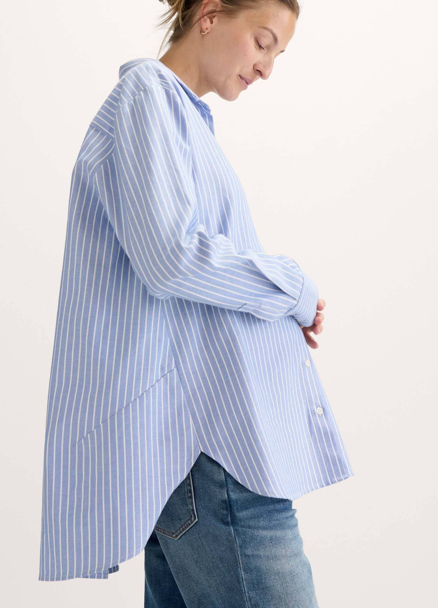 color:blue/white stripe