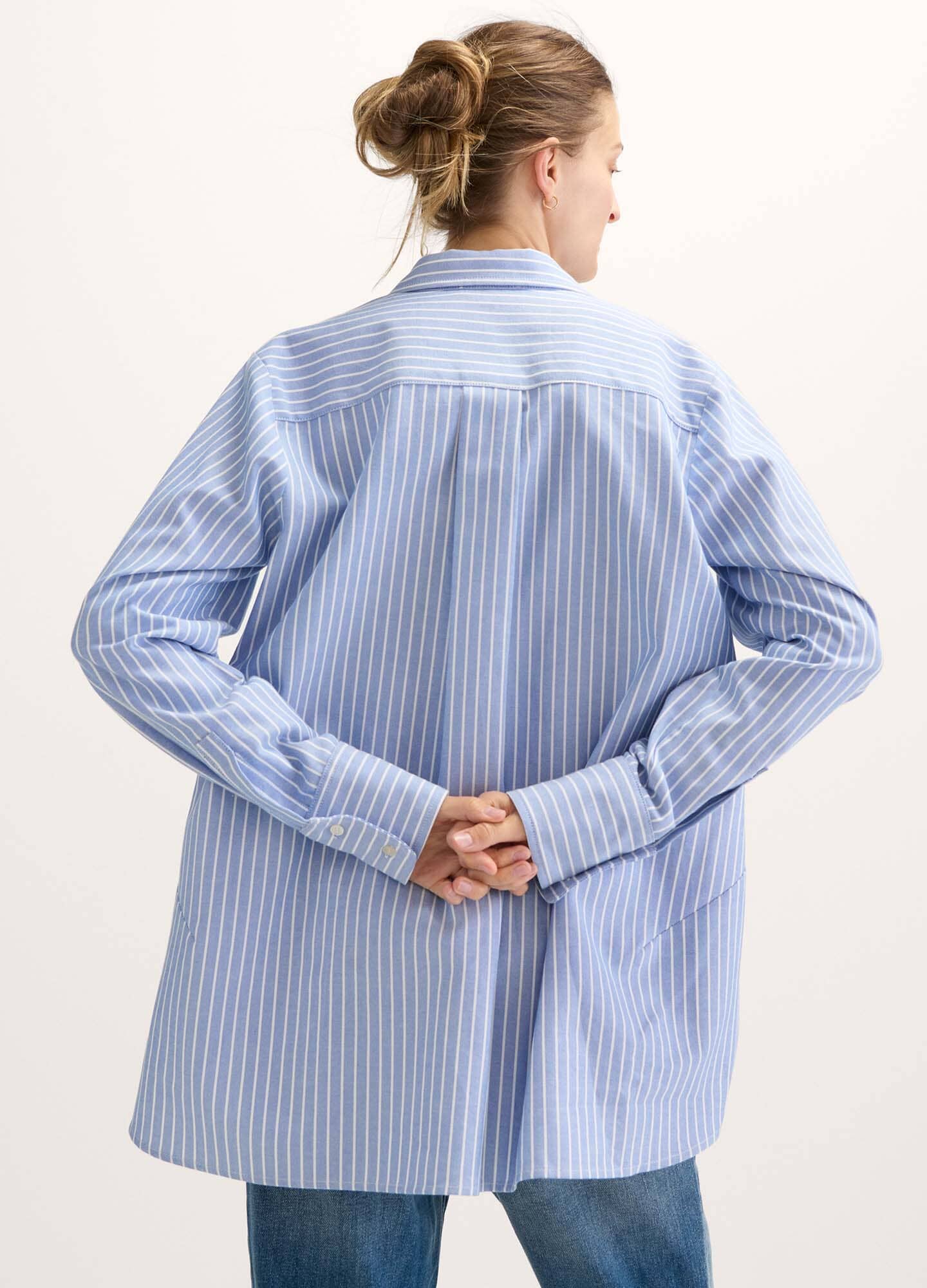 color:blue/white stripe