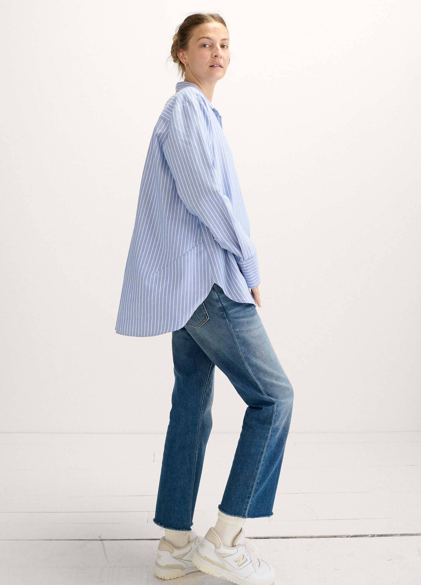 color:blue/white stripe