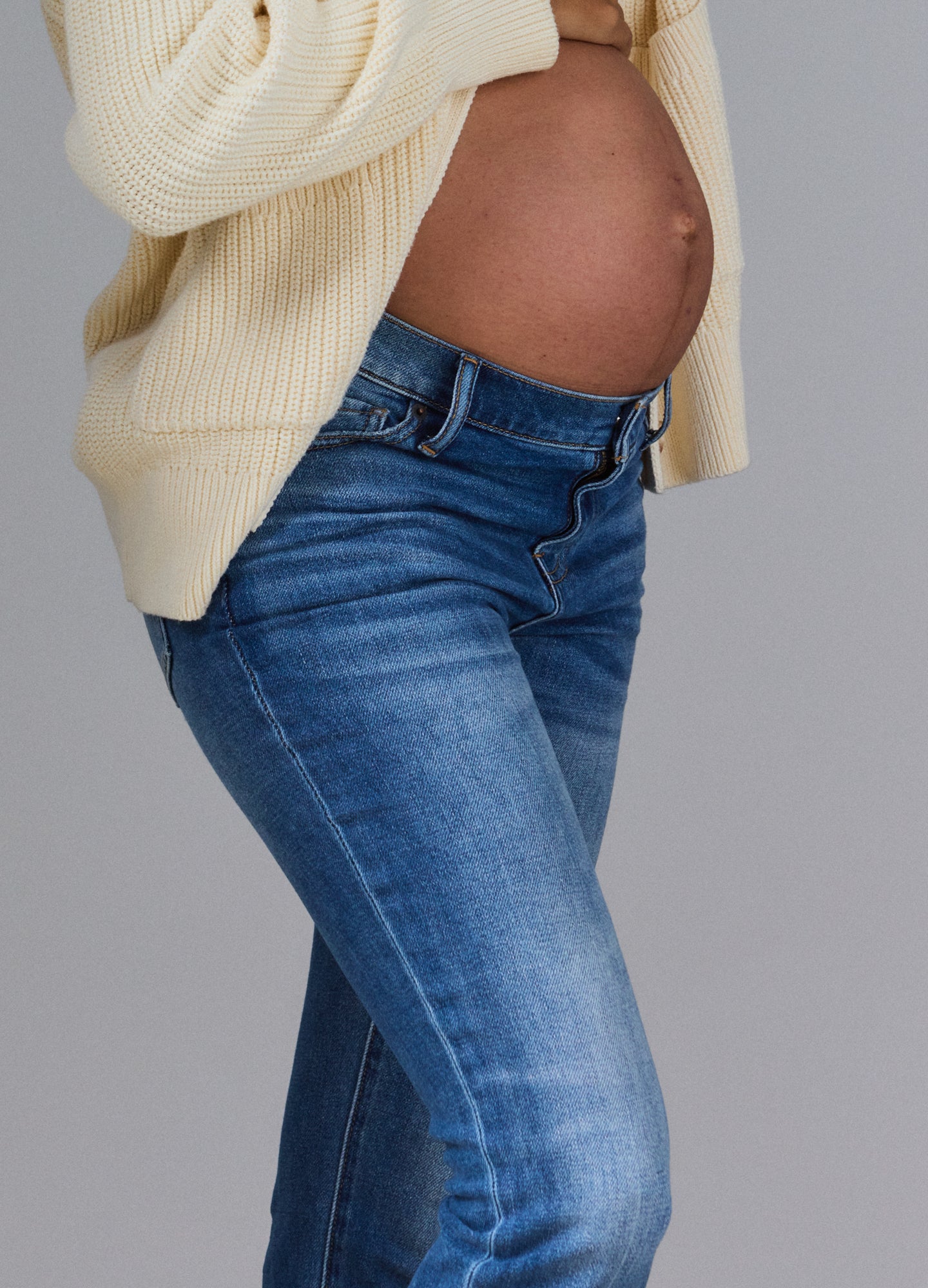 The Crop Maternity Jean