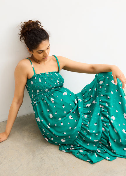 HATCH Collection The Dani Dress in Green