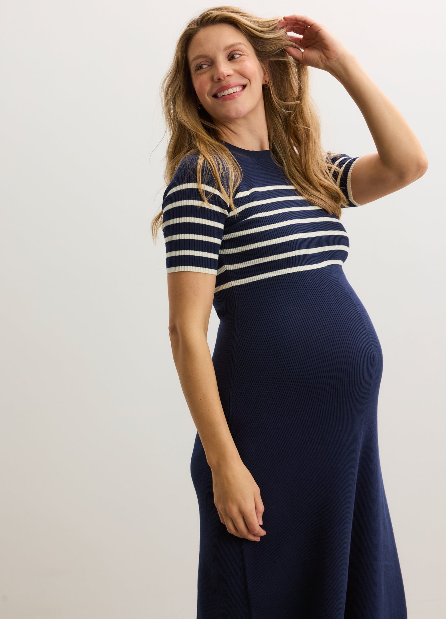 The Kaitlyn Cotton Rib Dress | HATCH Maternity & Beauty Collection