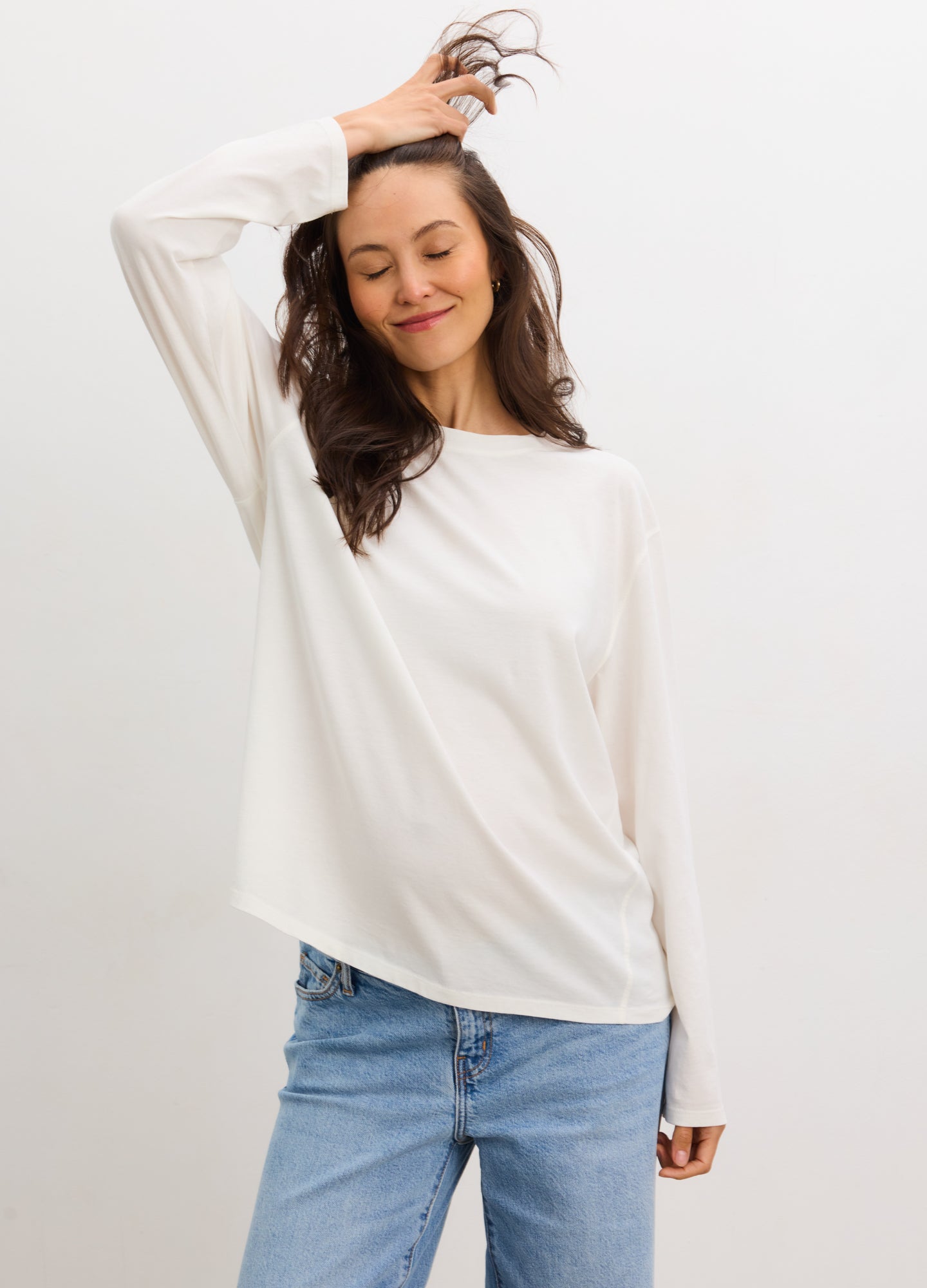 The Washed Cotton Long Sleeve Tshirt