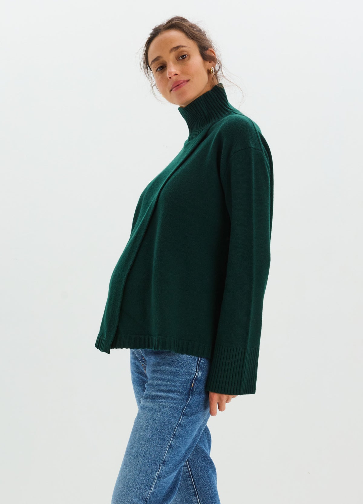 The Mira Nursing Turtleneck