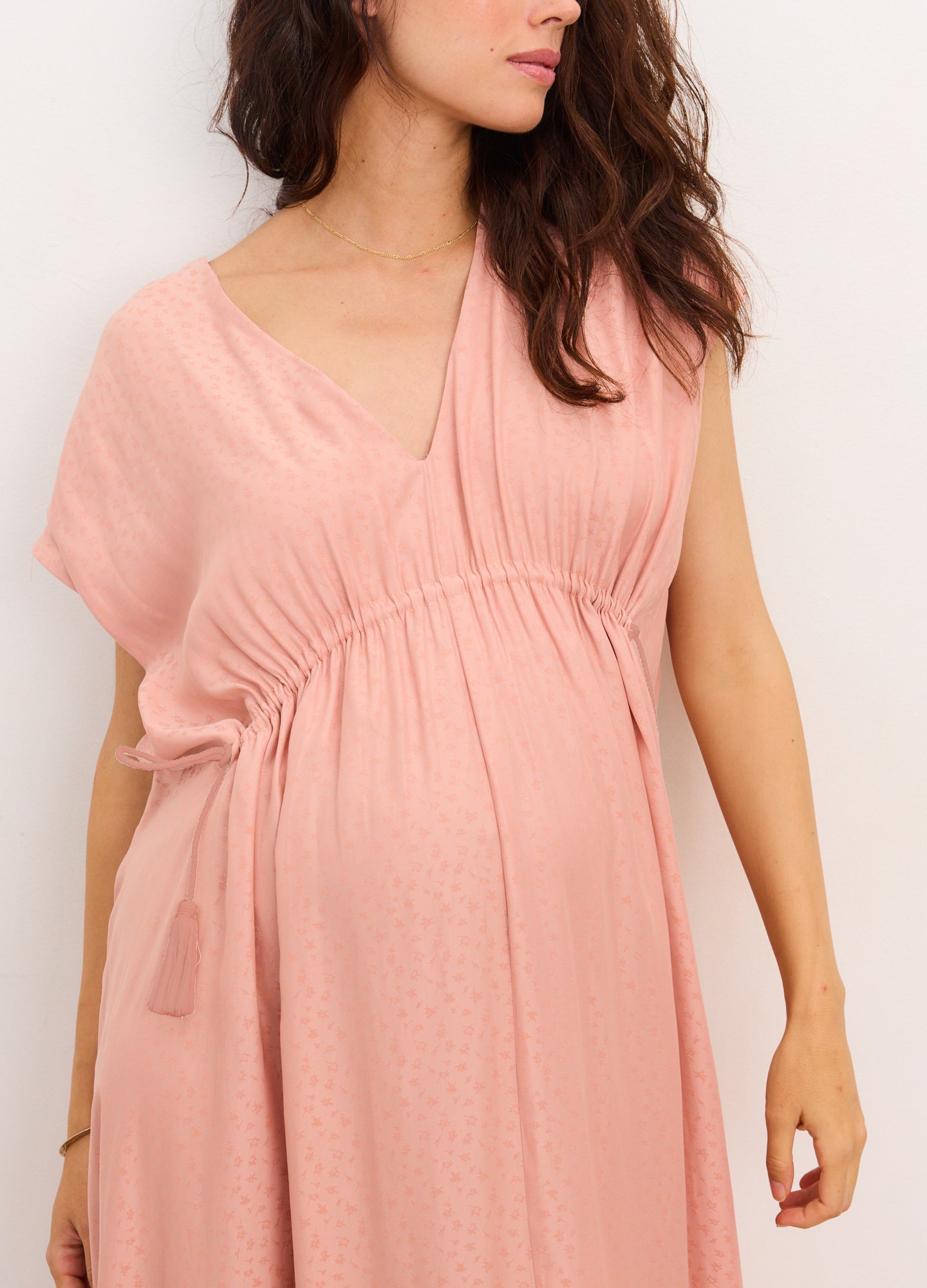 HATCH The Neema Caftan in Peach - size XS HATCH The Neema Caftan in Peach - size XS