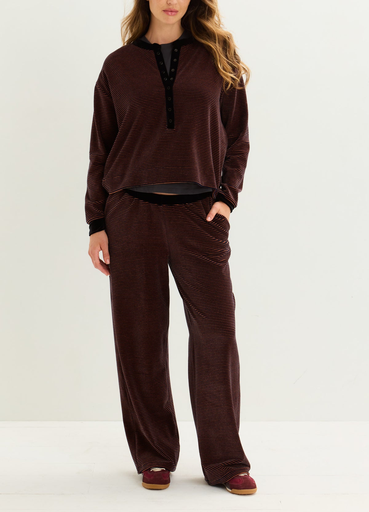 The Nellie Velour Nursing Pullover