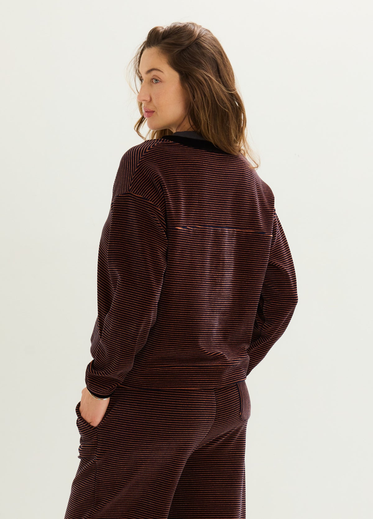 The Nellie Velour Nursing Pullover