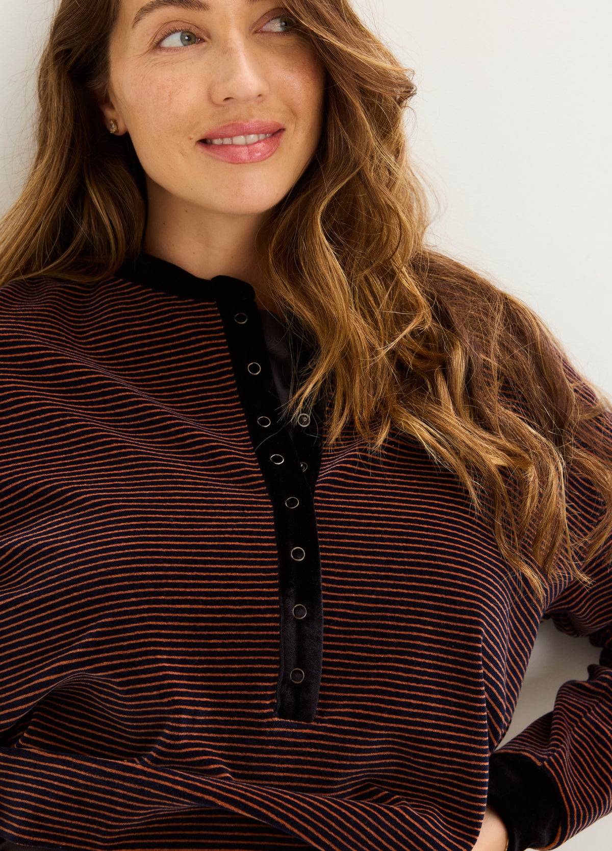 The Nellie Velour Nursing Pullover