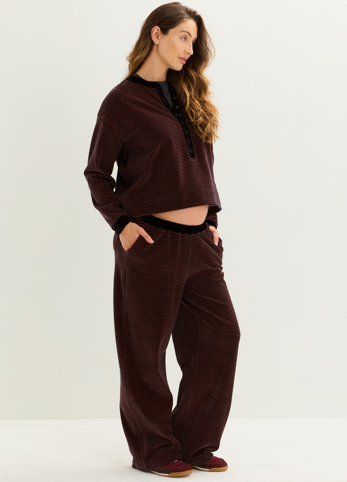 The Nellie Velour Pant