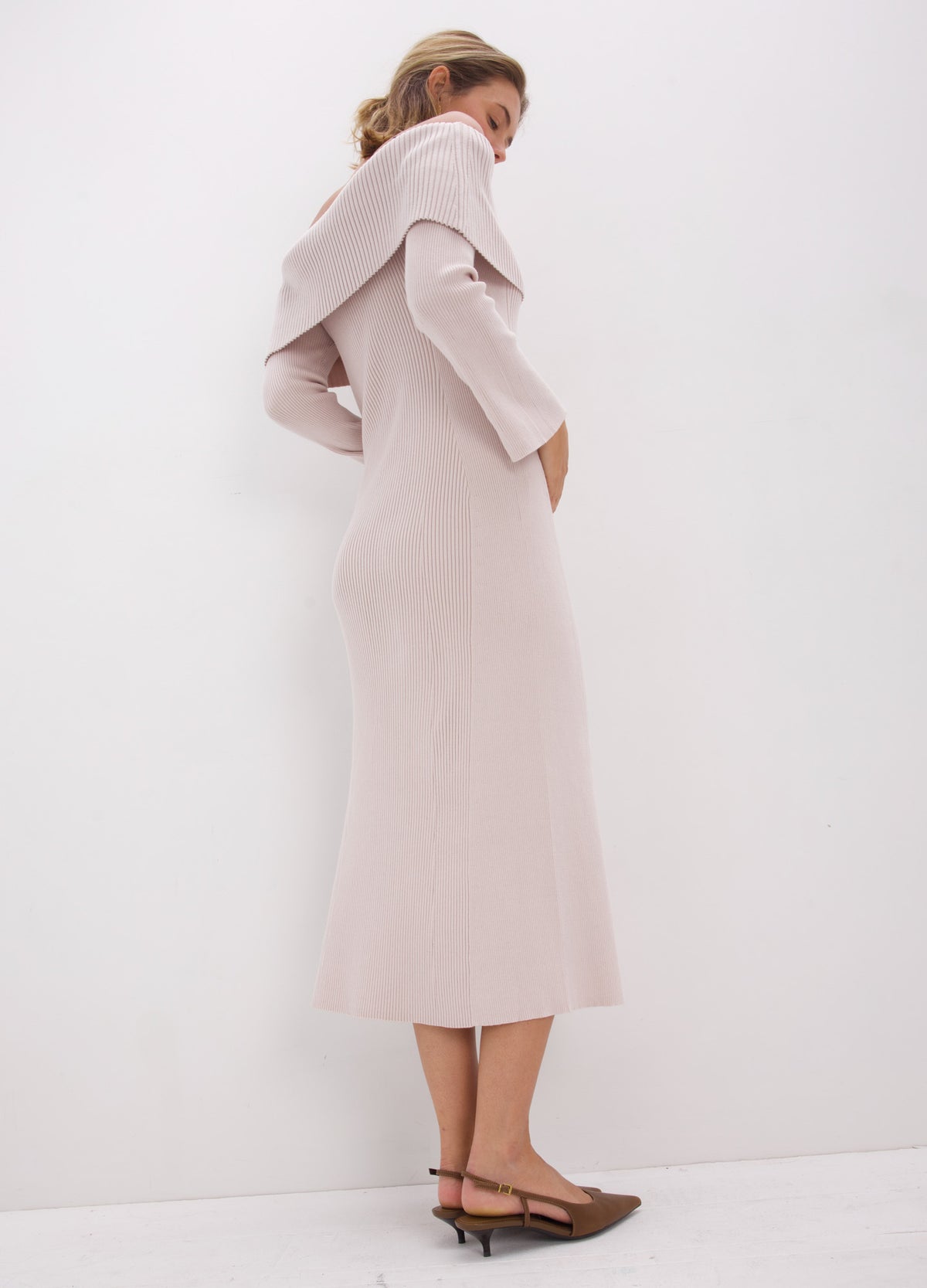 The Off The Shoulder Sweater Dress