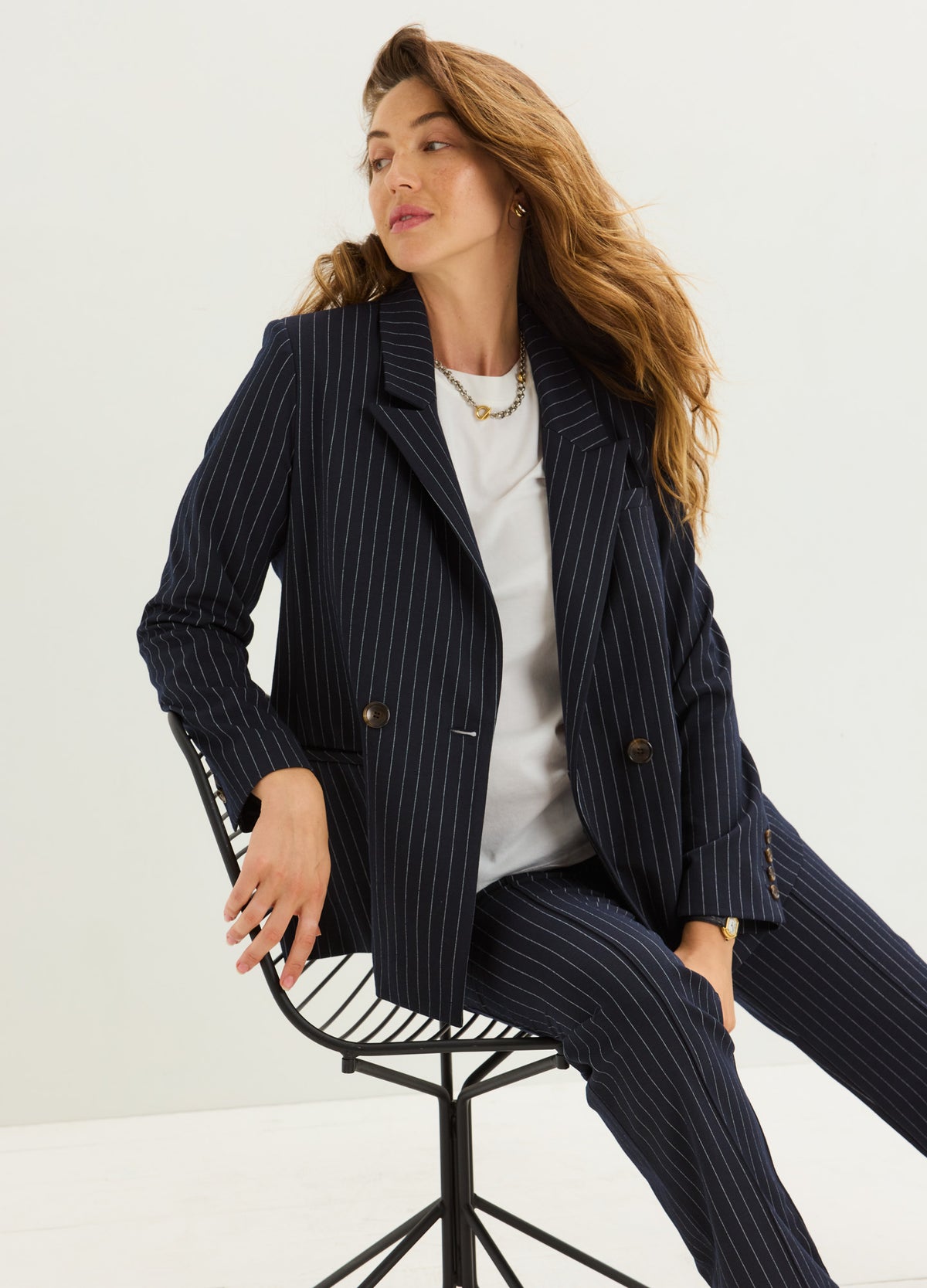 The Pinstripe Blazer