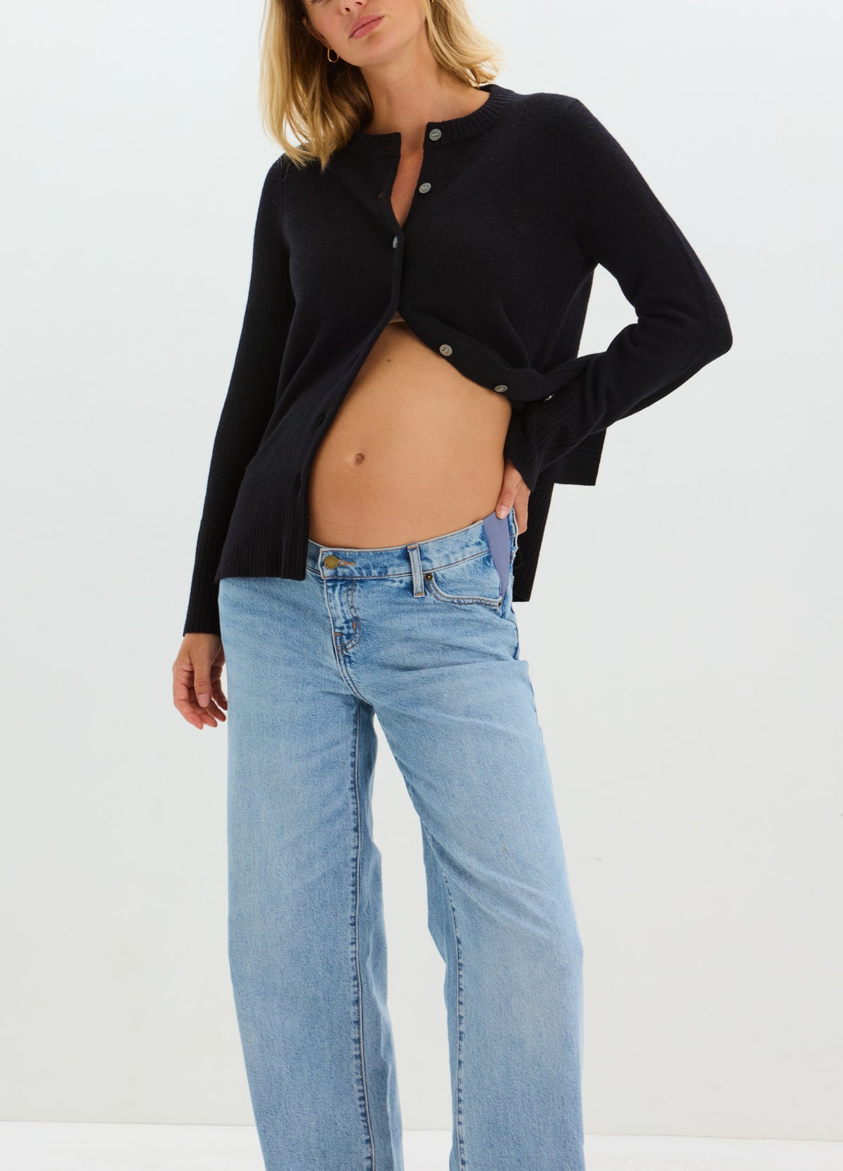 The Relaxed Wide Leg Maternity Jean