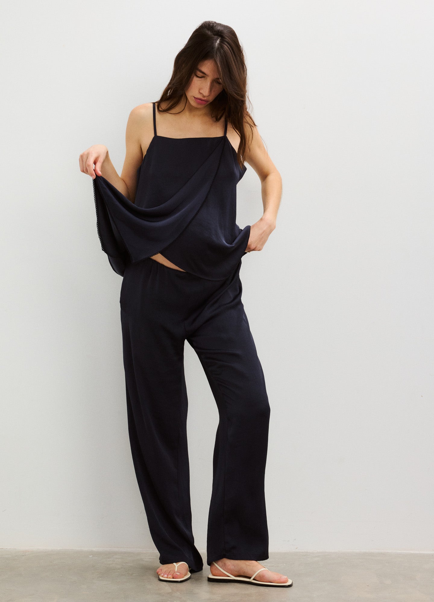 The Satin Celeste Pant | HATCH Maternity & Beauty Collection