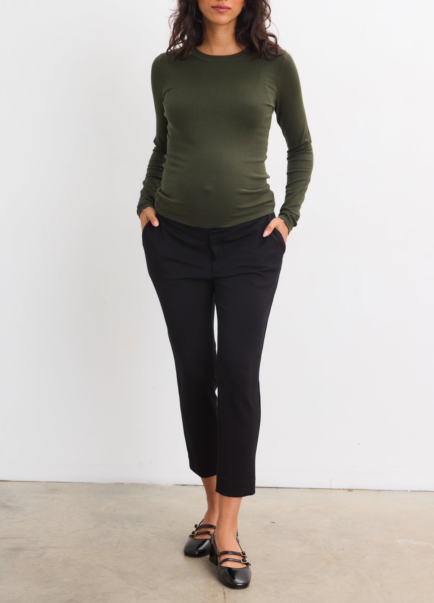 トップス sagenation HATCHI LONG SLEEVE KNIT The Softsculpt Knit Long Sleeve Tee