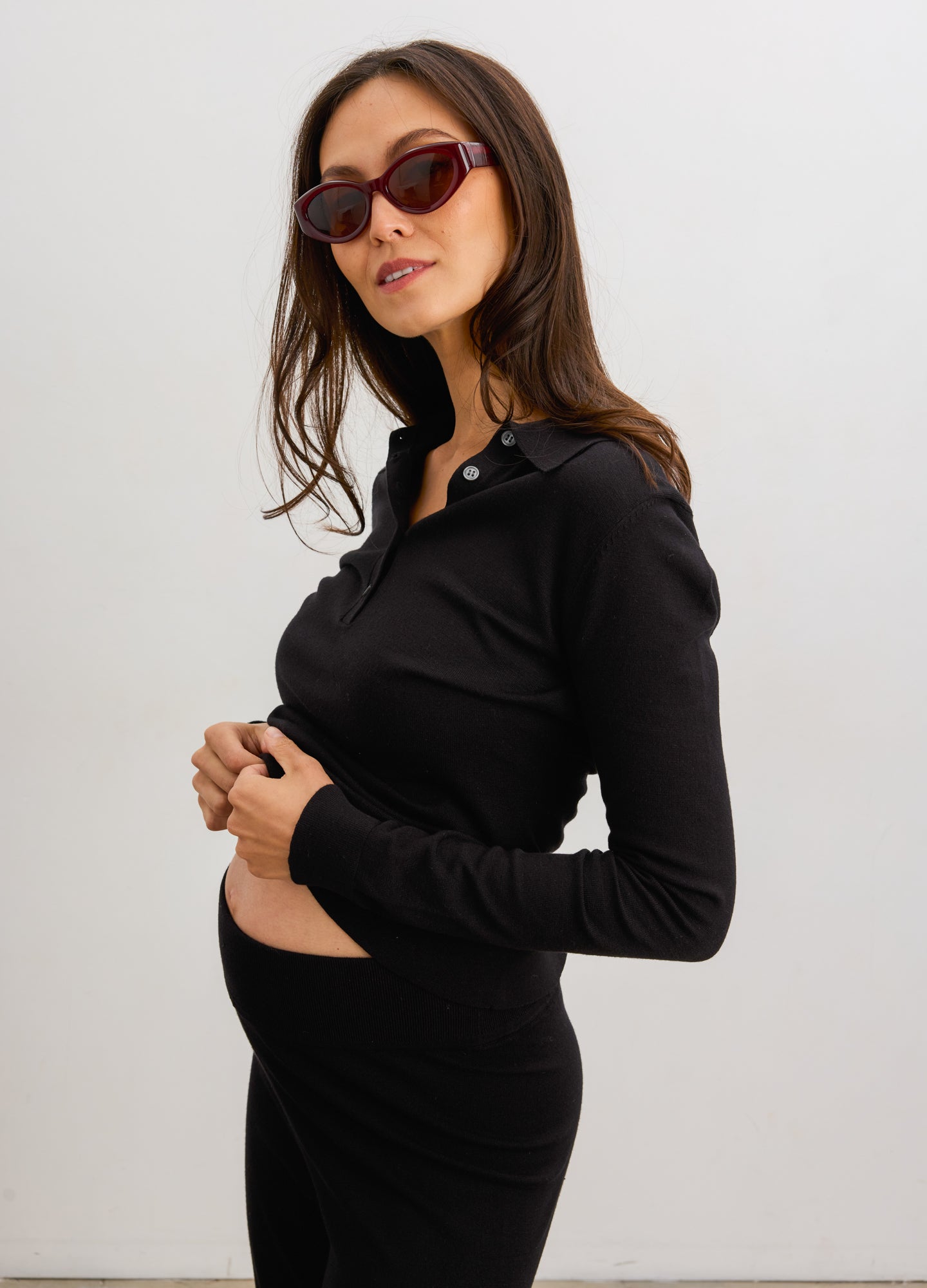 The Softsculpt Knit Nursing Polo