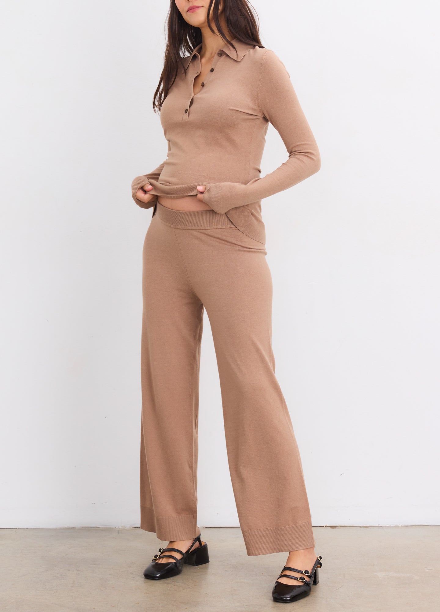 The Softsculpt Knit Nursing Polo