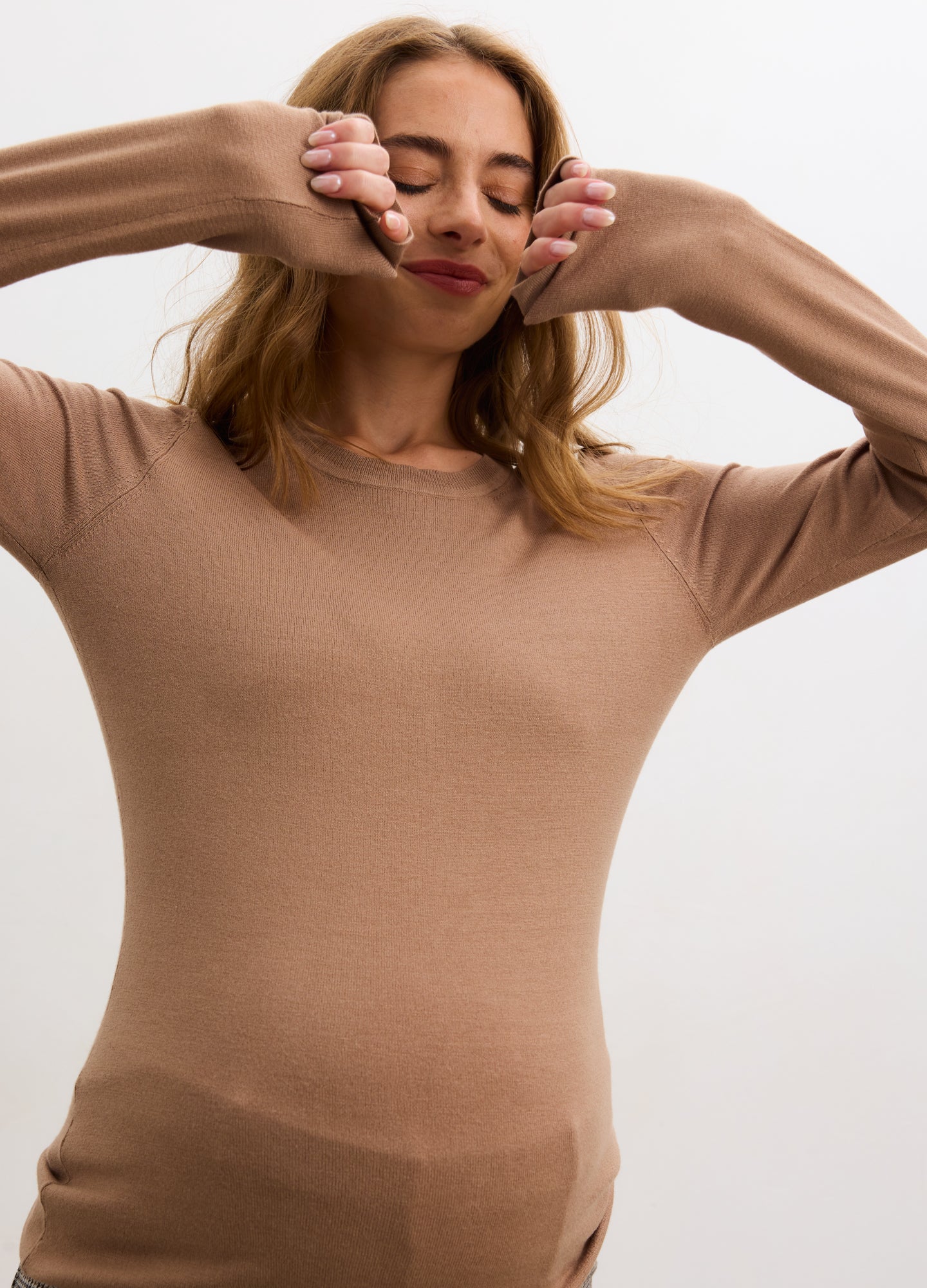 The Softsculpt Knit Long Sleeve Tee