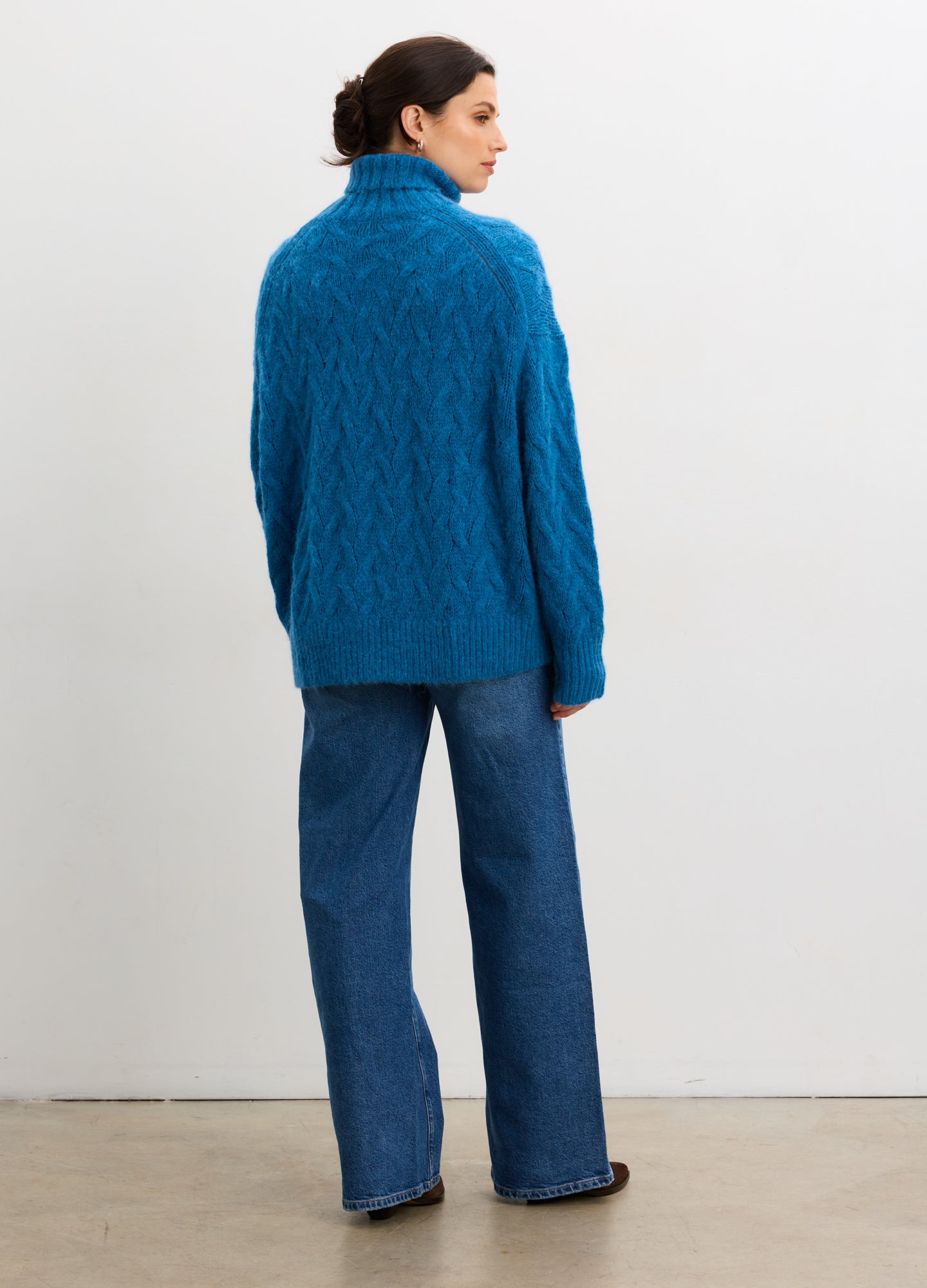 The Sophie Alpaca Cable Turtleneck