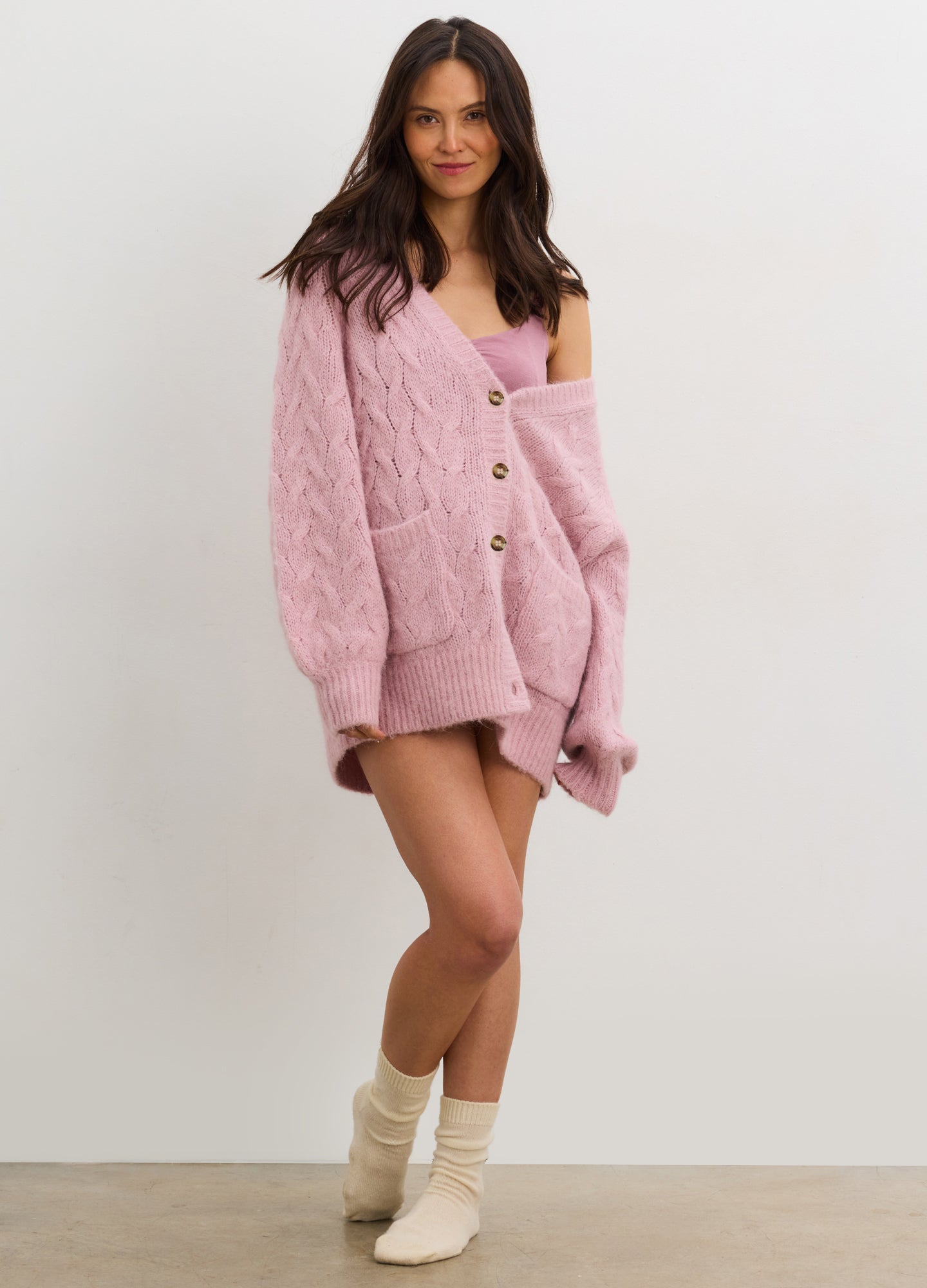 The Sophie Alpaca Cable Cardigan