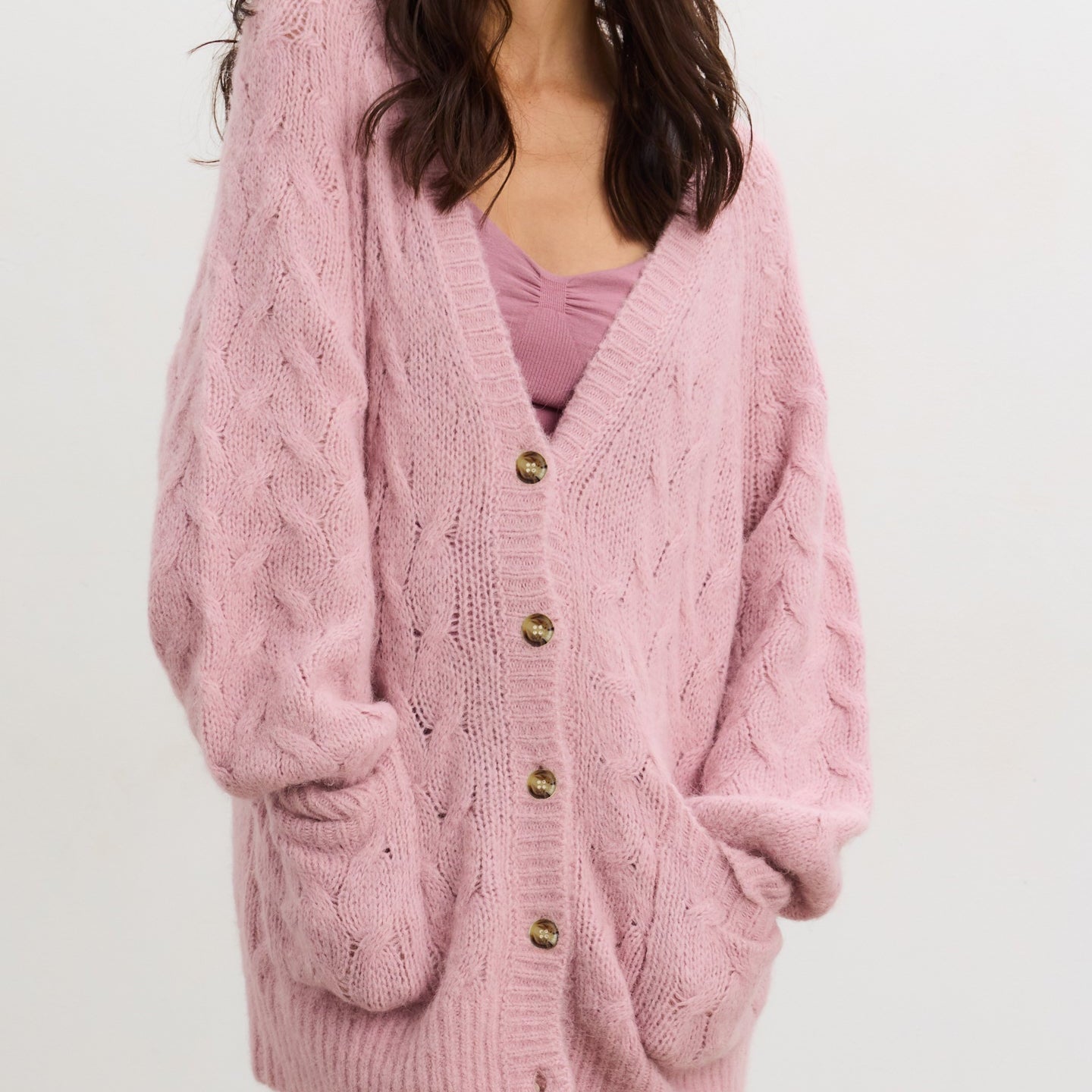 The Sophie Alpaca Cable Cardigan