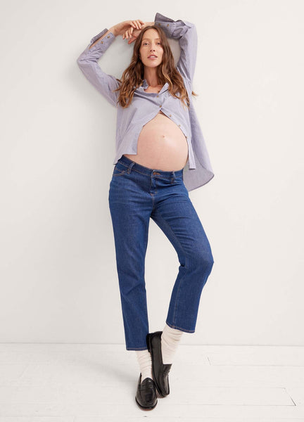 Tall Straight Leg Maternity Jeans 37 Inseam (Sizes 2-20)