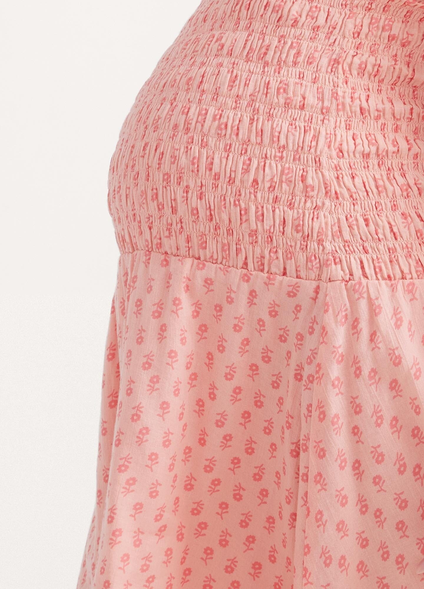 color:peach ditsy batik