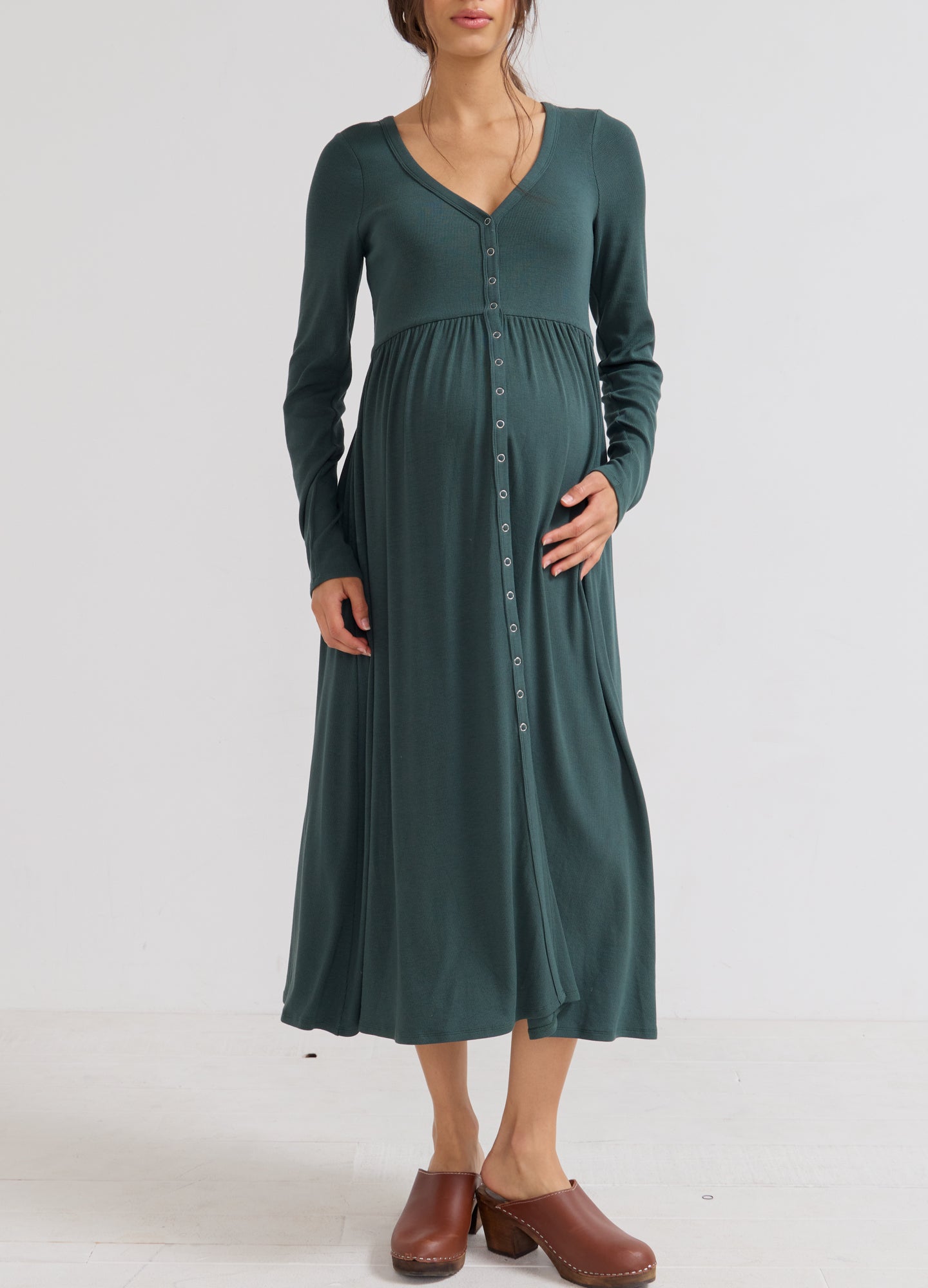 The Softest Rib Nursing Dress