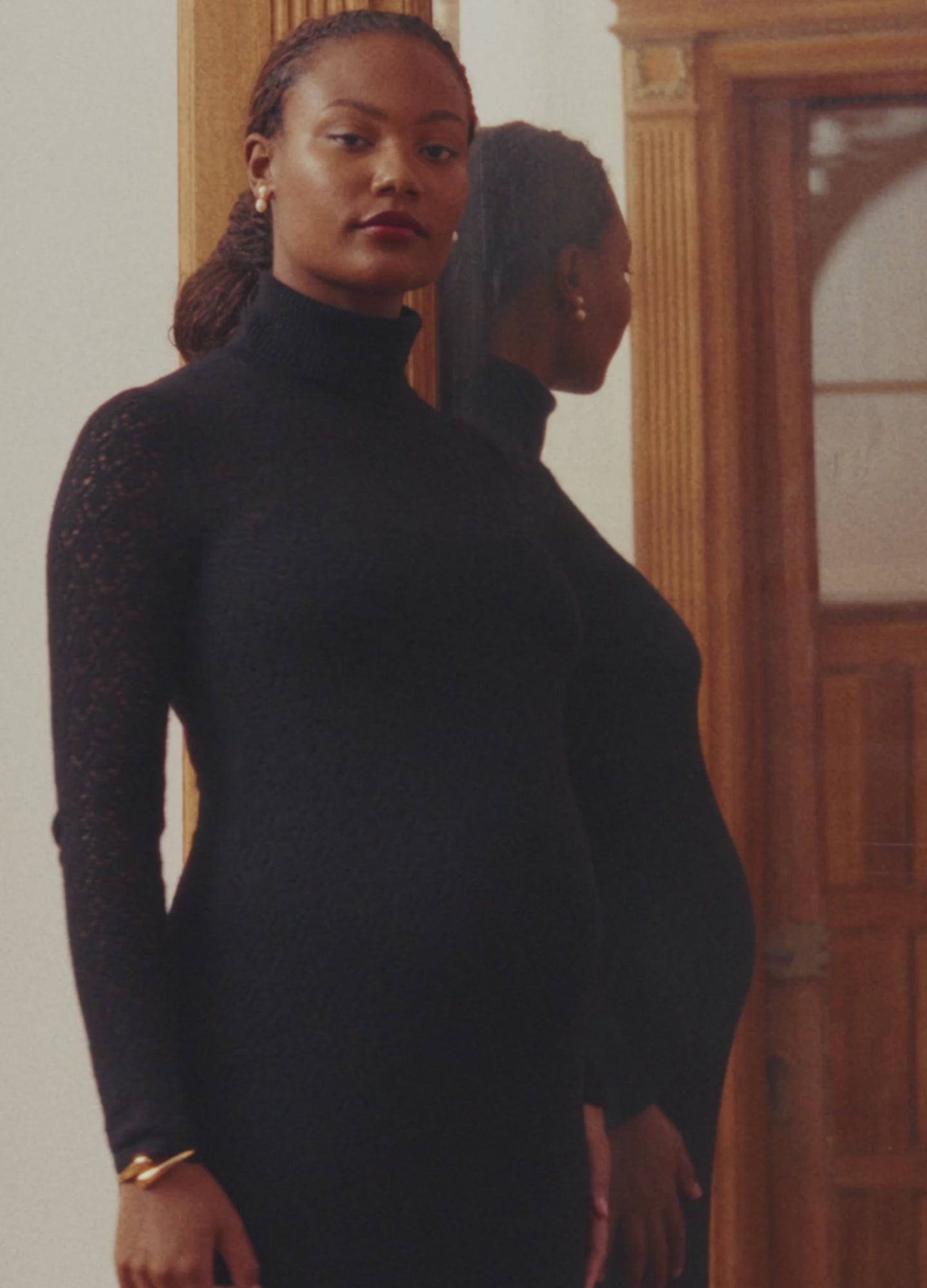 The Luella Knit Pointelle Dress