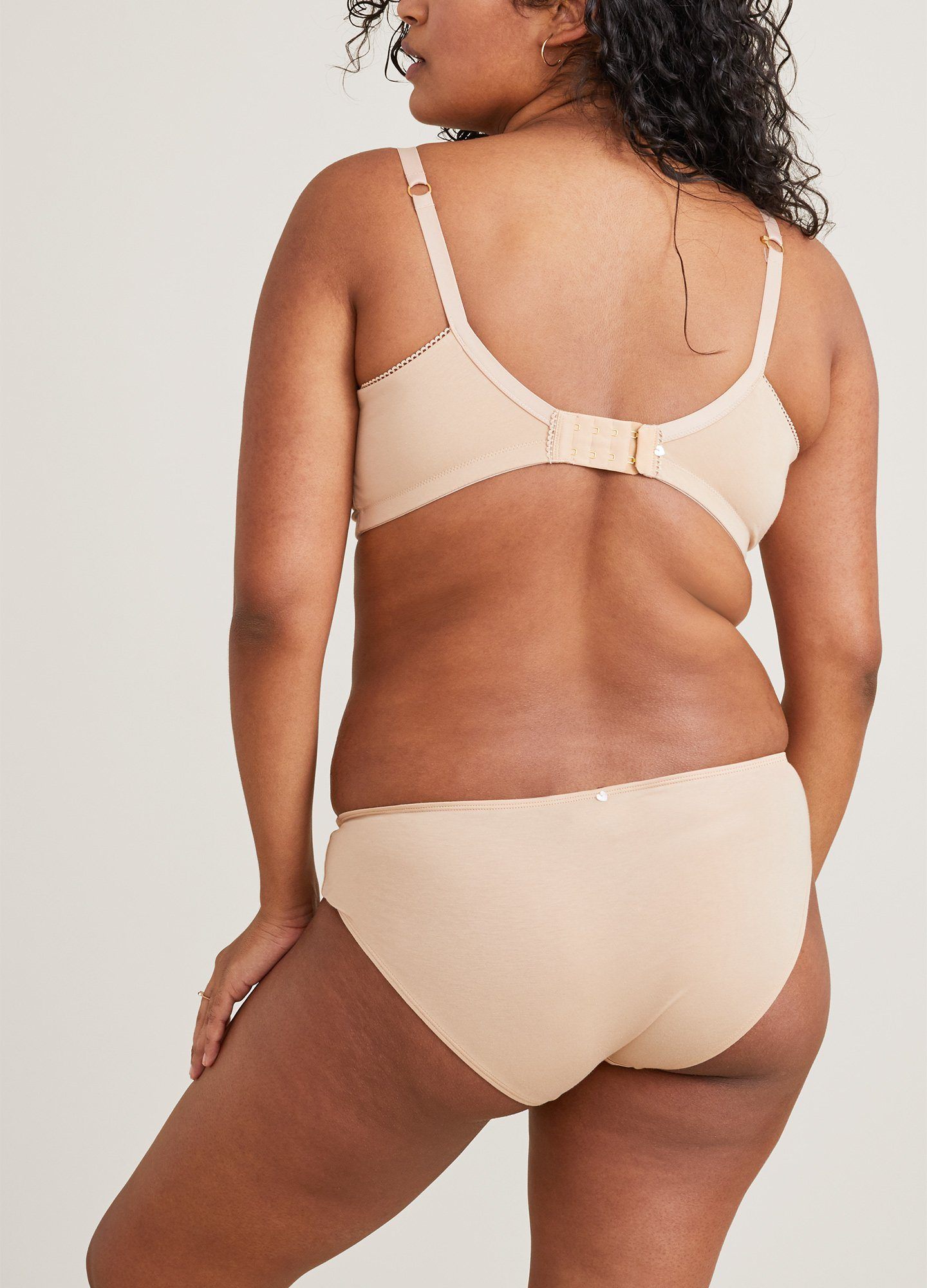 The Everyday Brief - Soft pink maternity briefs with delicate wildflower print, designed for pregnancy, nursing, and postpartum comfort.
