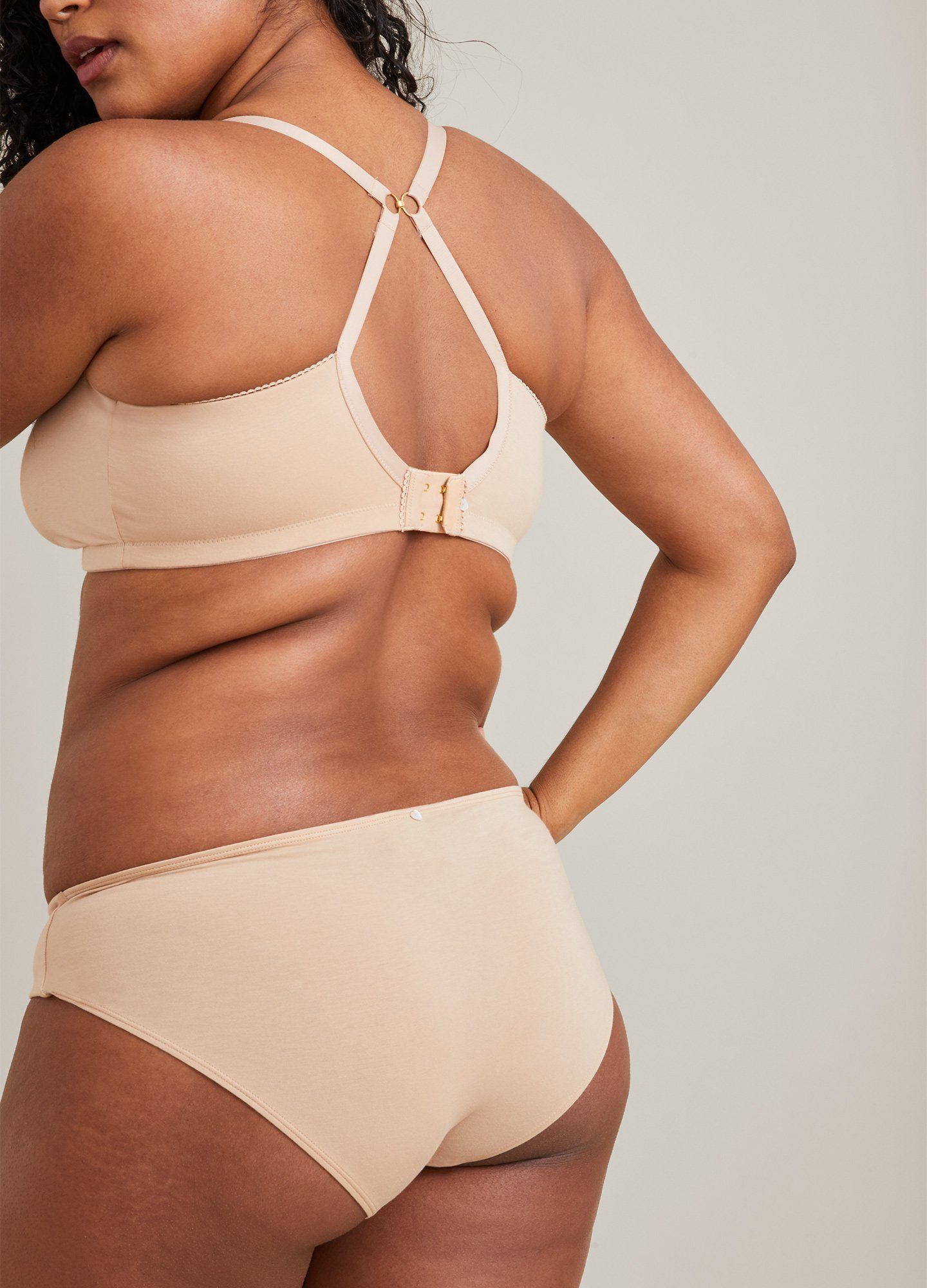 The Everyday Brief - Soft pink maternity briefs with delicate wildflower print, designed for pregnancy, nursing, and postpartum comfort.